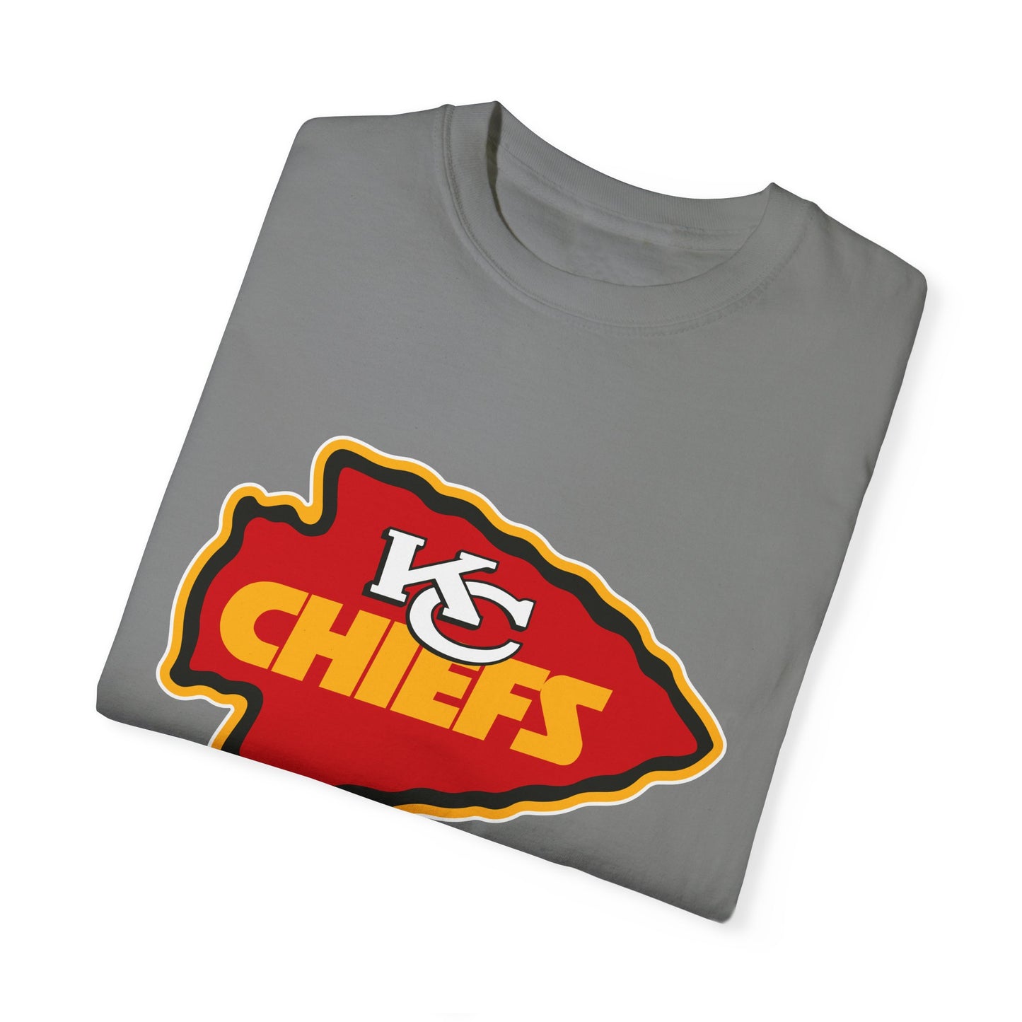 Kansas City Chiefs Apparel Garment-Dyed T-Shirt – Premium Cotton Tee for Customization