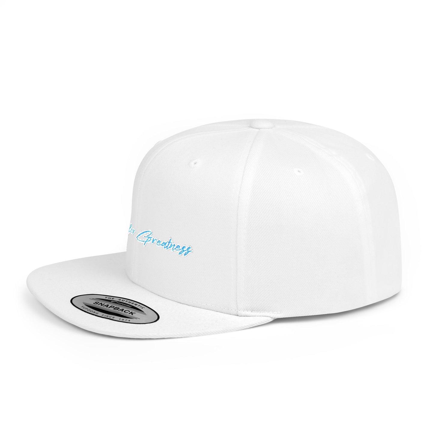 Text Made For Greatness Flat Bill Snapback – Lightweight, Custom Fit, Premium Quality