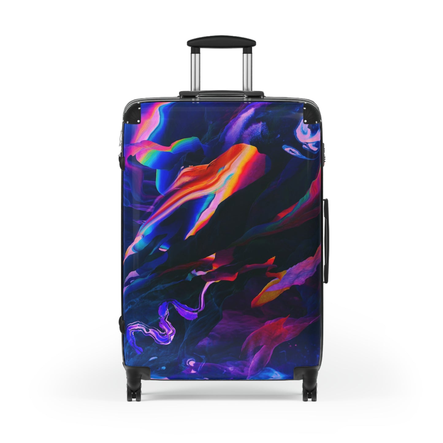Abstract Colorful Digital Art Carry-On Suitcase - Stylish Luggage for Travelers