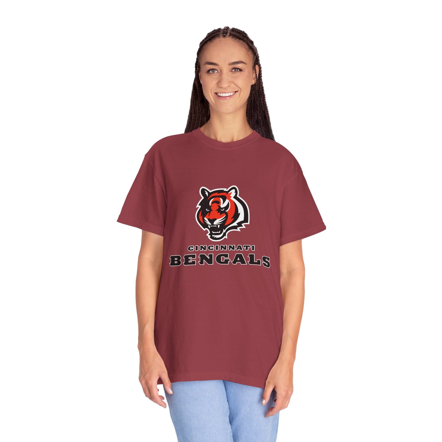 Cincinnati Bengals Gear Garment-Dyed T-Shirt – Premium Cotton Tee for Customization