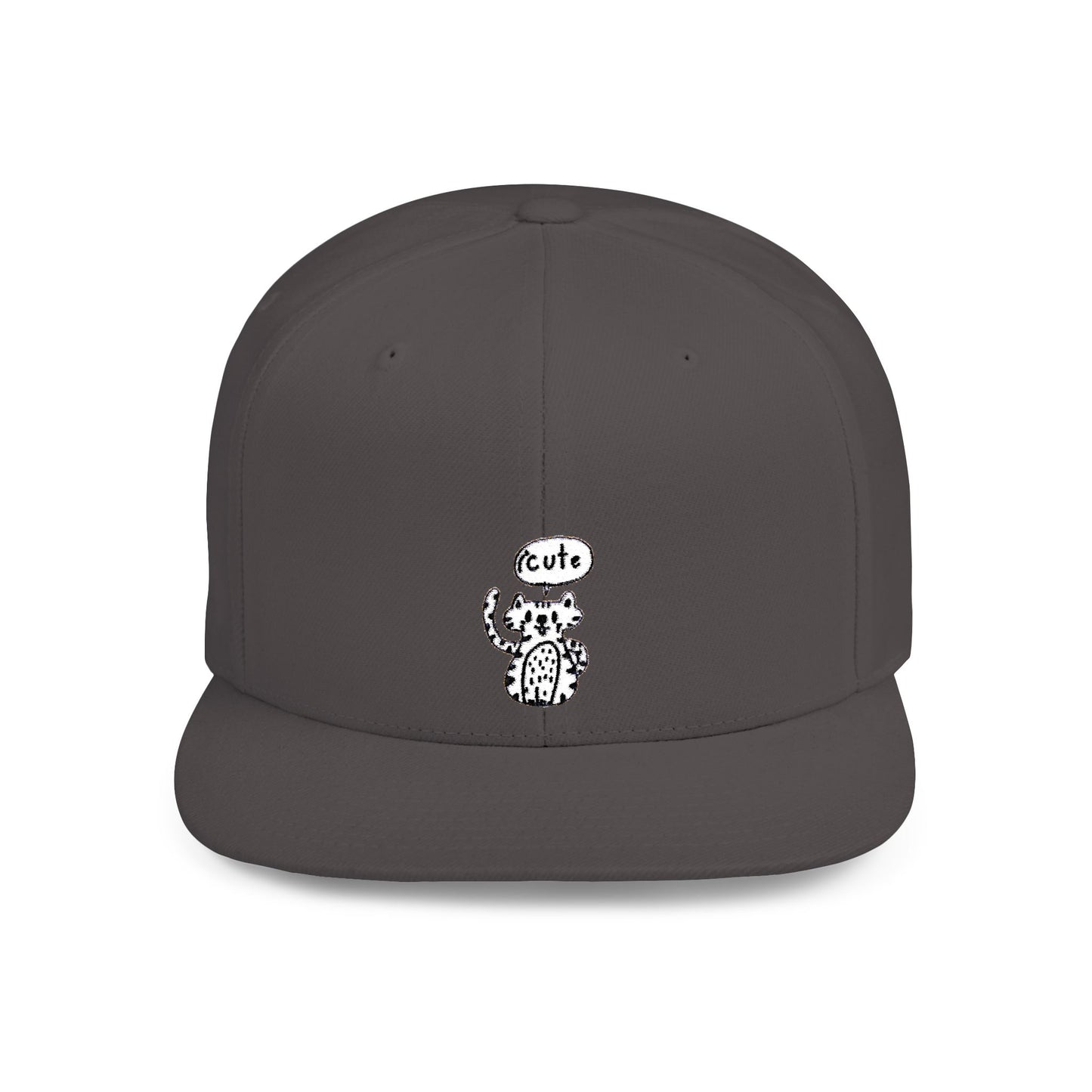Icons Embroidered Tiger ICute Flat Bill Snapback – Lightweight, Custom Fit, Premium Quality