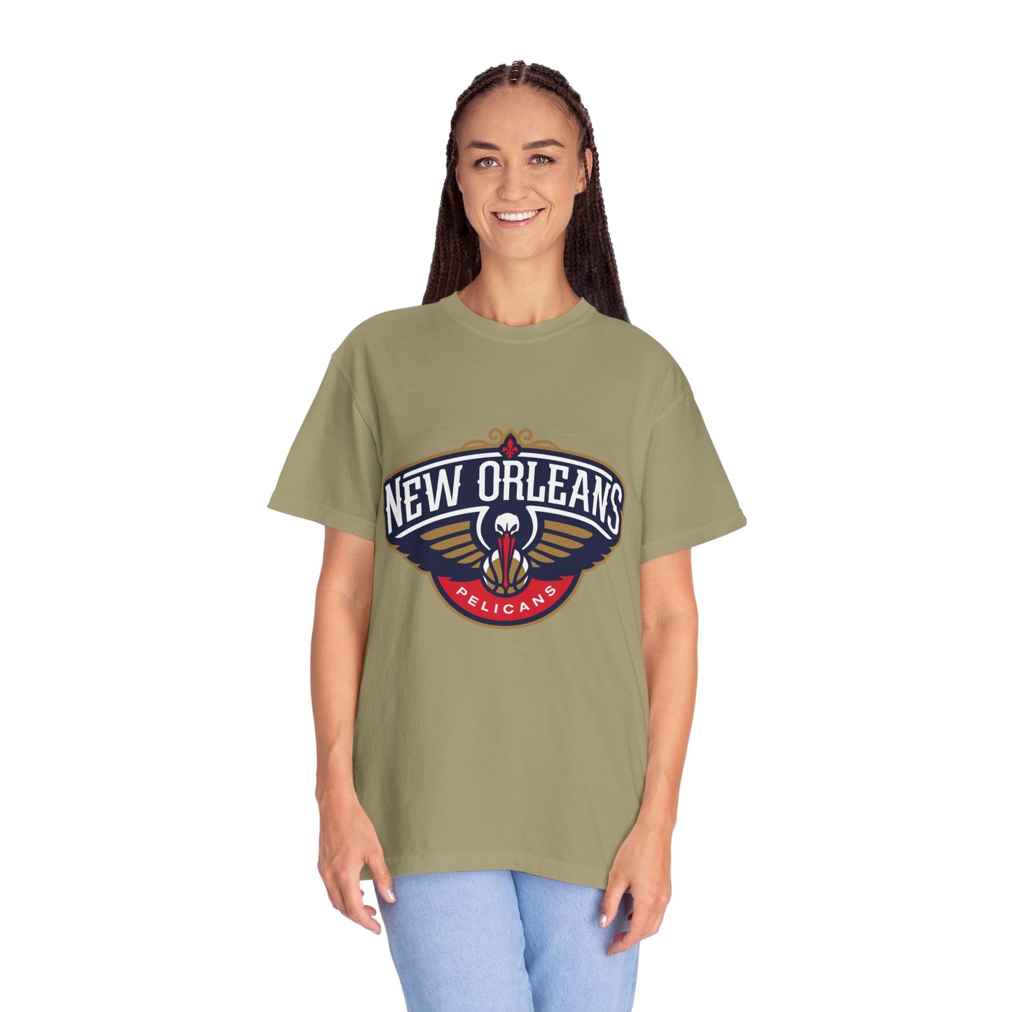 New Orleans Pelicans Garment-Dyed T-Shirt – Premium Cotton Tee for Customization