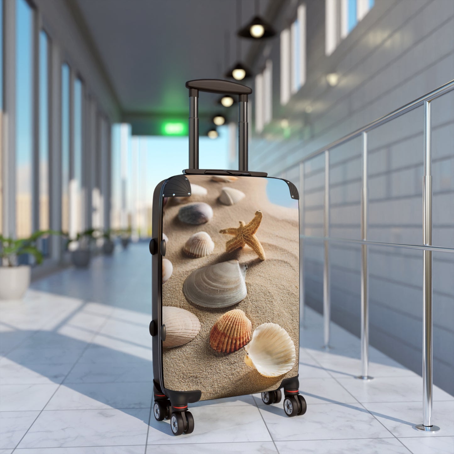 Nature Summer Seashells And Starfish Carry-On Suitcase - Stylish Luggage for Travelers