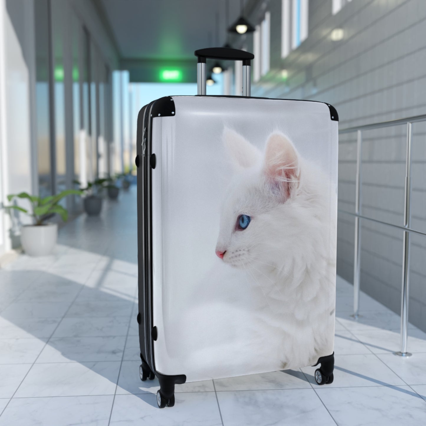 Animals Kitten White Carry-On Suitcase - Stylish Luggage for Travelers