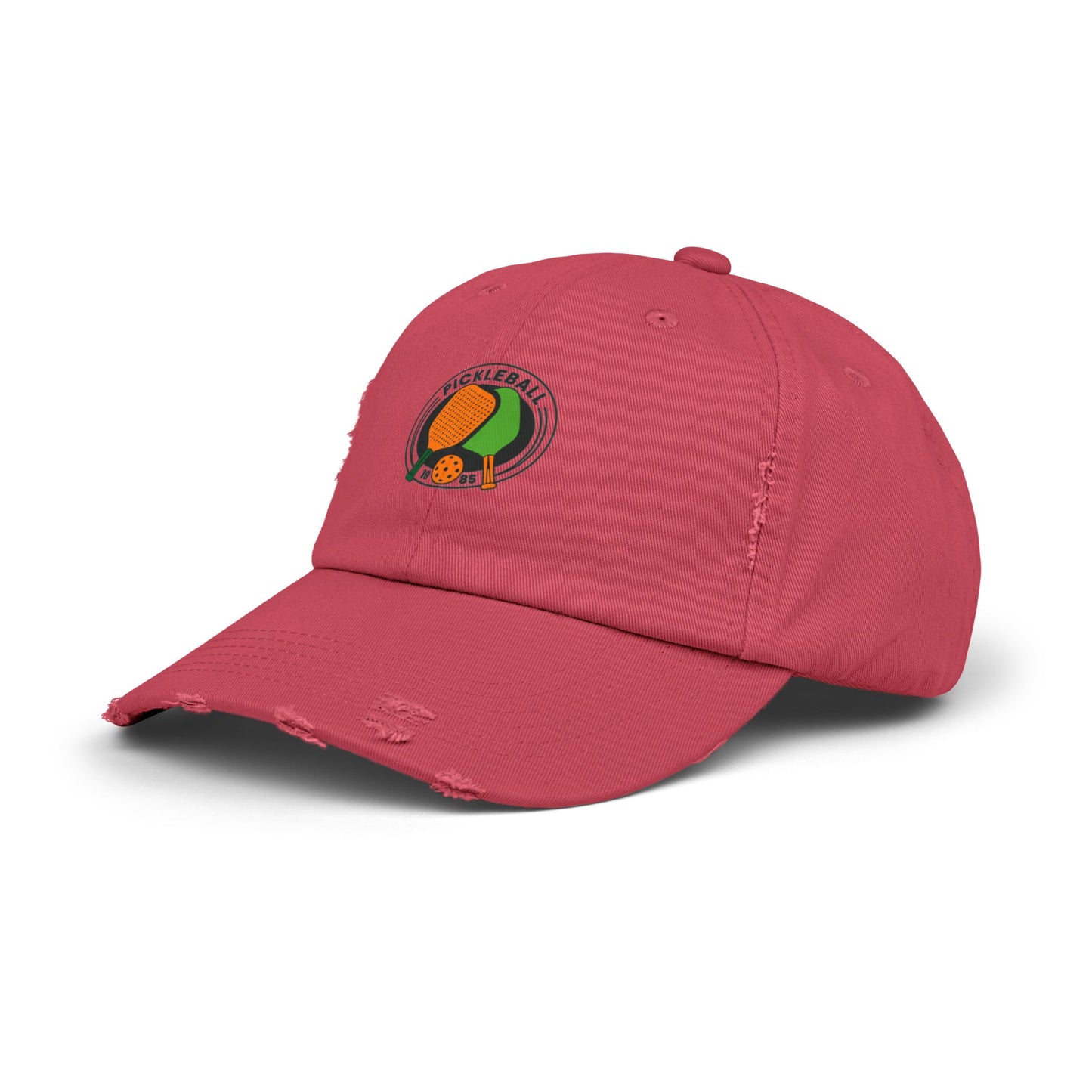 Pickle Ball 1985 Vintage Distressed Dad Hat Unisex Adjustable Cotton Twill Baseball Cap for Casual Everyday Wear