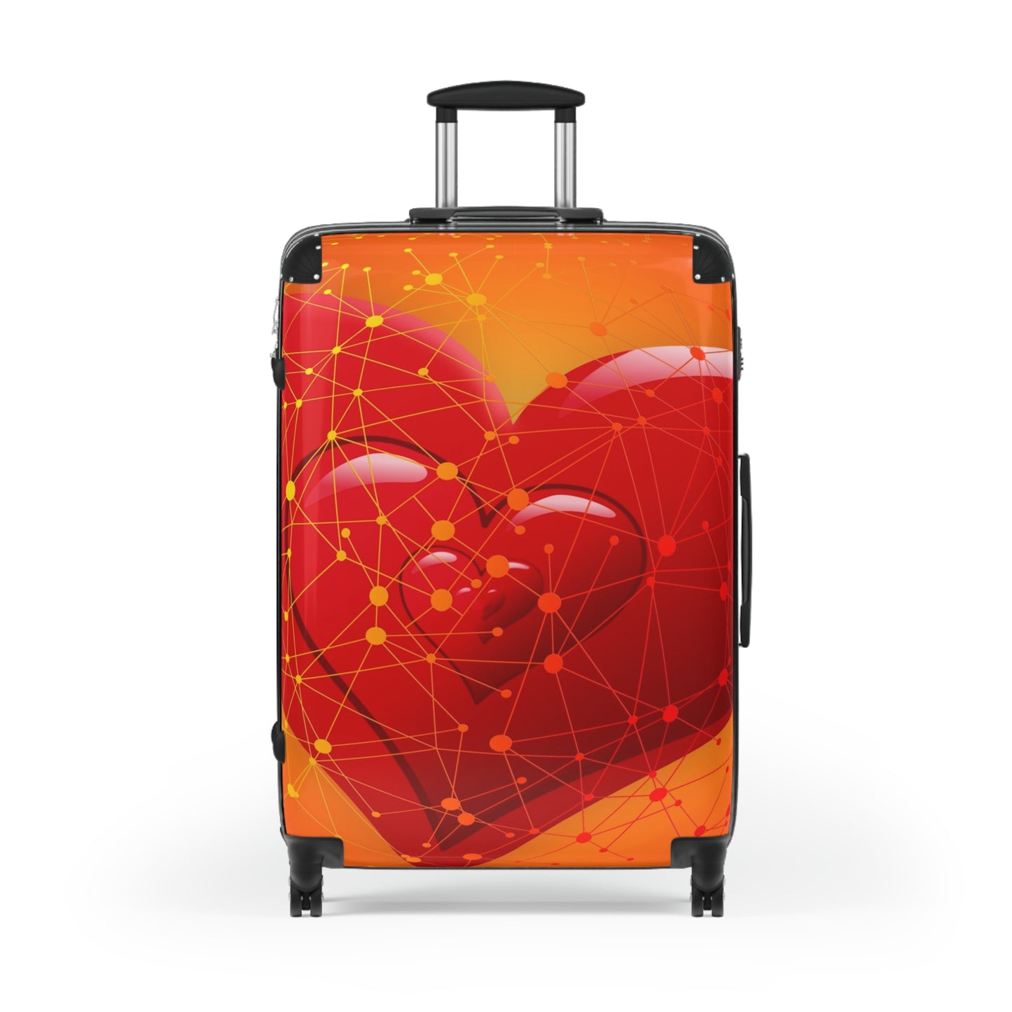 Love Heart Red Art Carry-On Suitcase - Stylish Luggage for Travelers