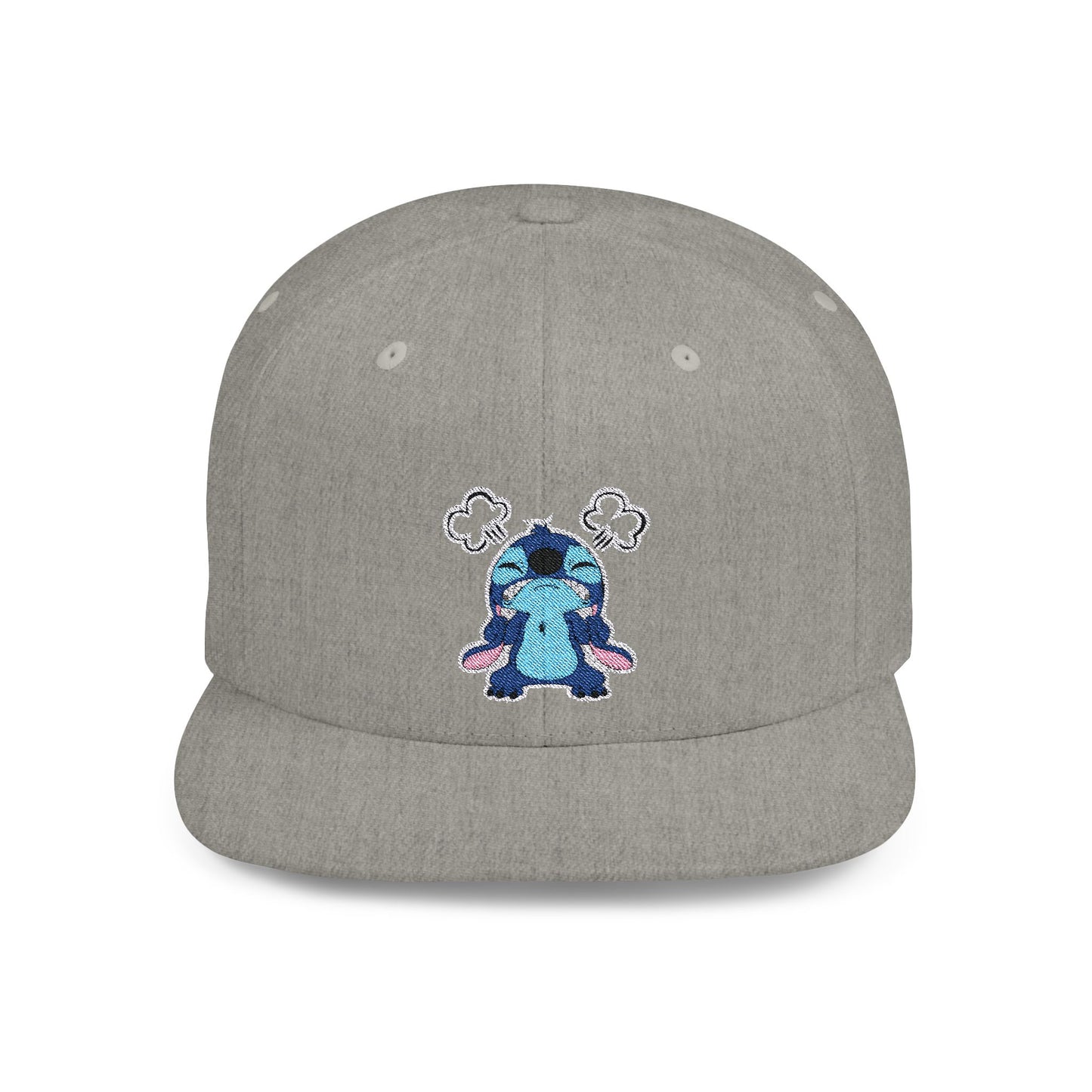 Disney Angry Stitch Flat Bill Snapback – Lightweight, Custom Fit, Premium Quality