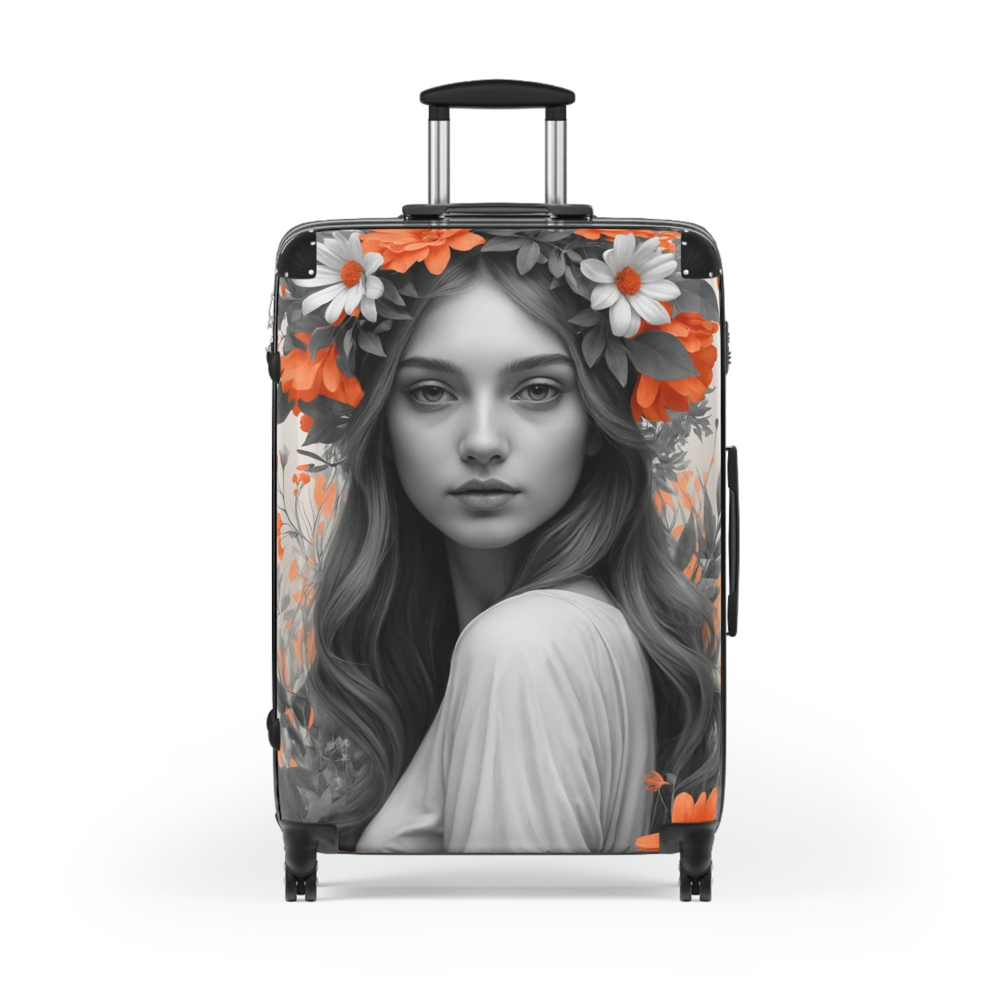 Nature Flowers Floral Woman In Flower Art Carry-On Suitcase - Stylish Luggage for Travelers