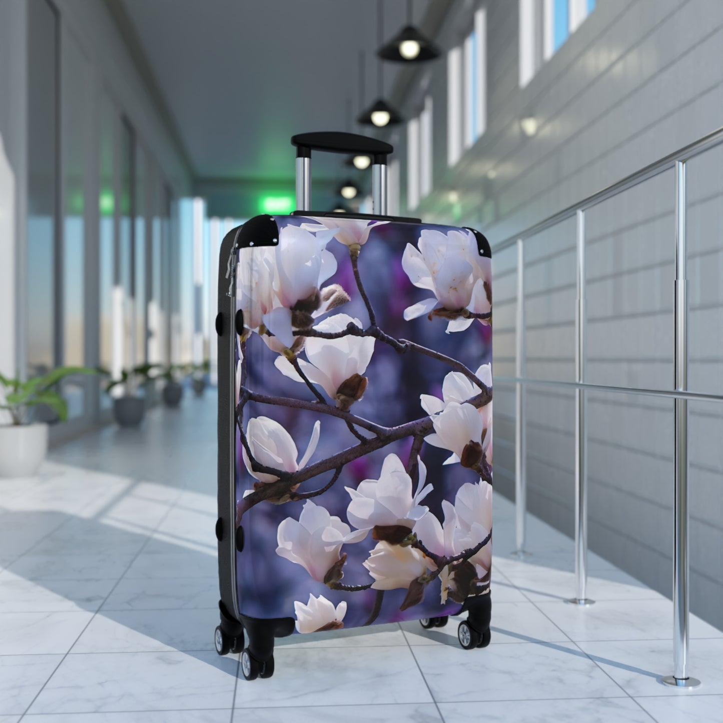 Nature Flowers Floral Sakura Aesthetic Art Carry-On Suitcase - Stylish Luggage for Travelers