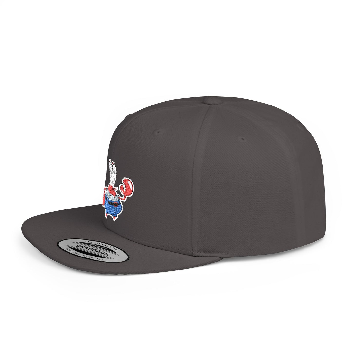 Spongebob Squarepants Mr Krabs Flat Bill Snapback – Lightweight, Custom Fit, Premium Quality
