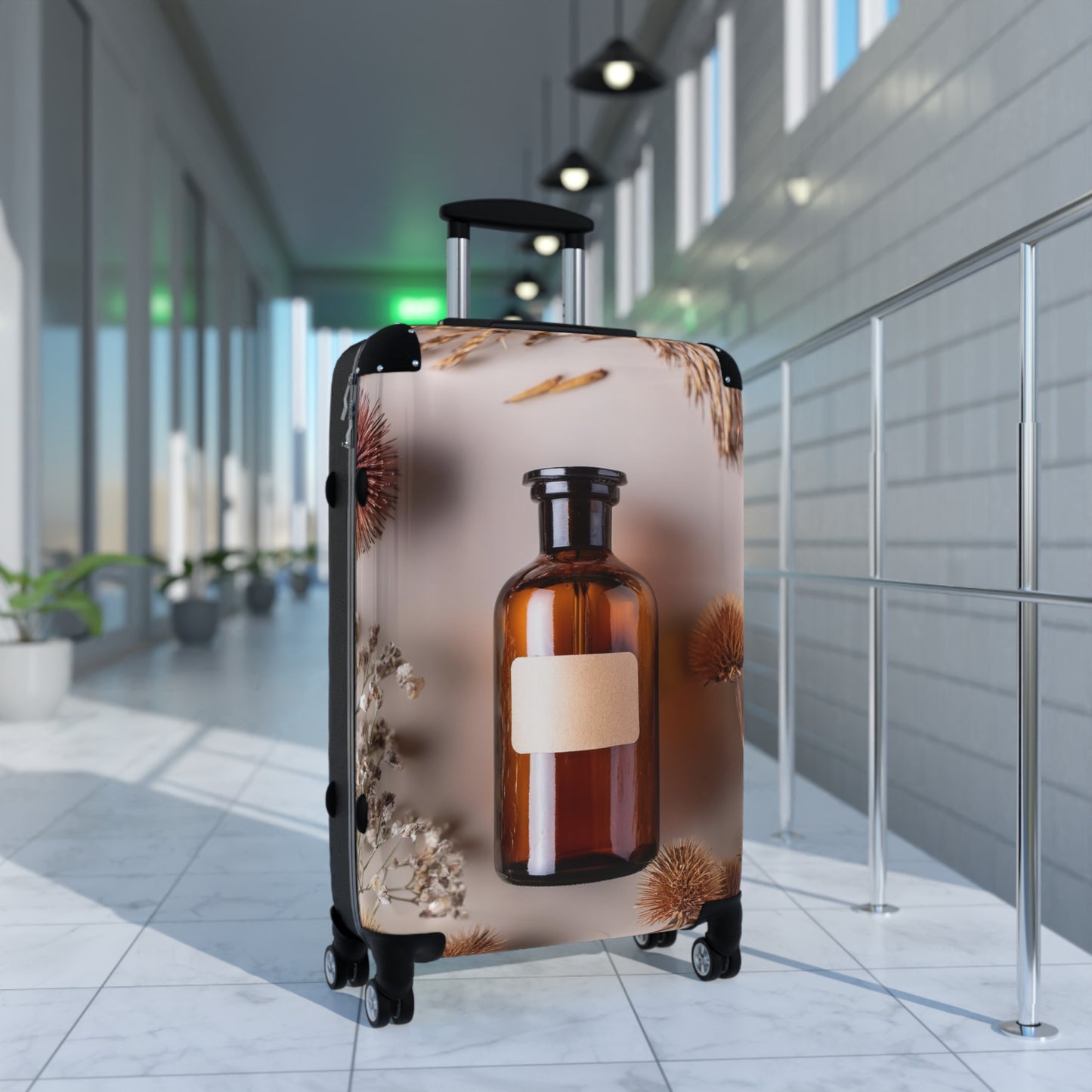Nature Flowers Floral Dried Flower Art Carry-On Suitcase - Stylish Luggage for Travelers