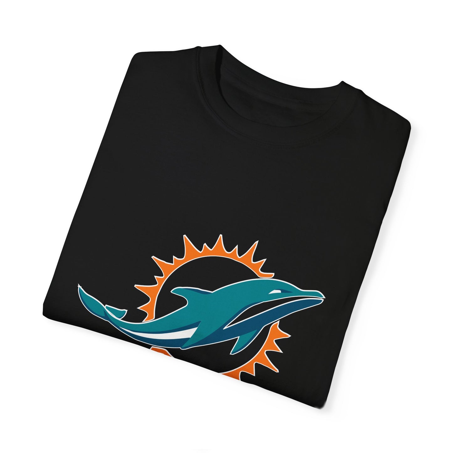 Miami Dolphins Football Merchandise Garment-Dyed T-Shirt – Premium Cotton Tee for Customization