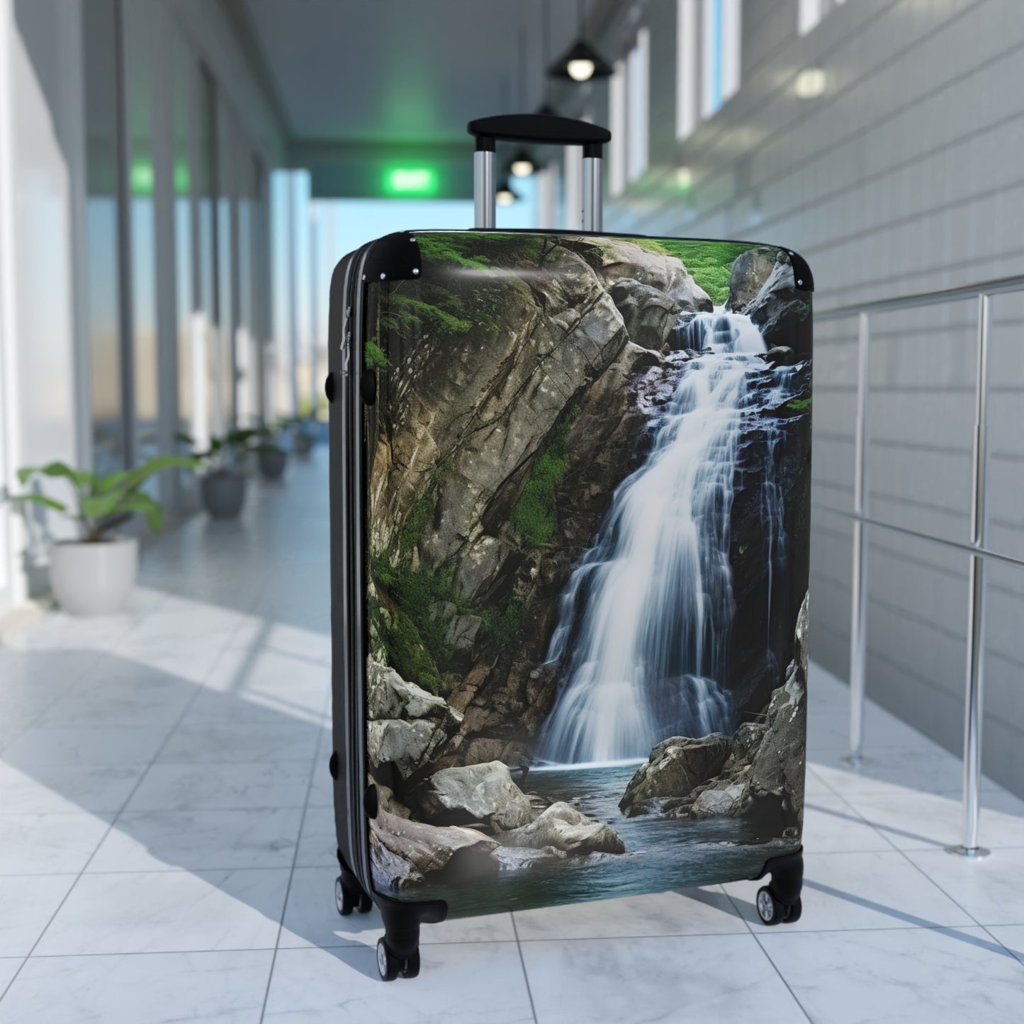 Nature Landscape Waterfalls Art Carry-On Suitcase - Stylish Luggage for Travelers
