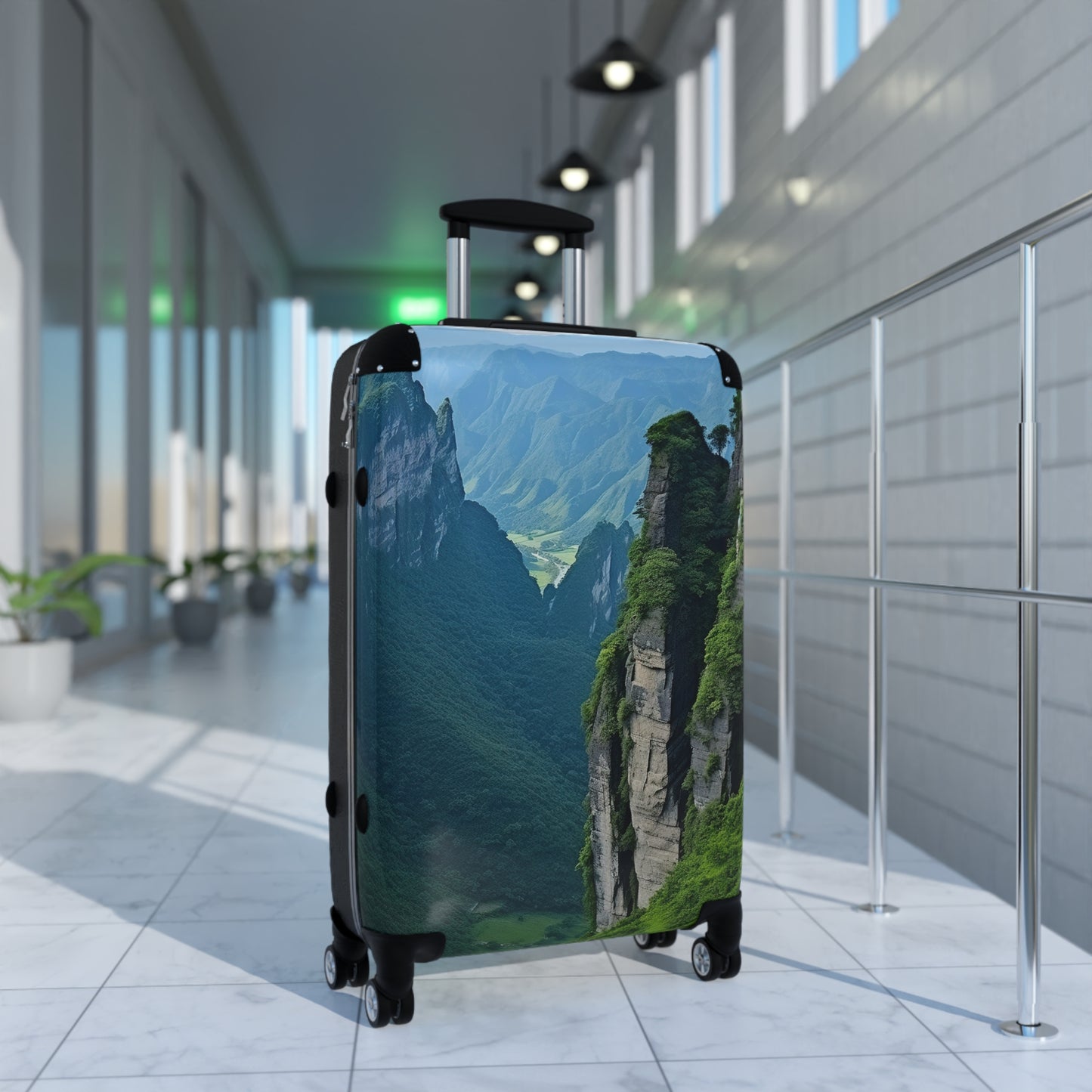 Nature Landscape Tall Cliffs Art Carry-On Suitcase - Stylish Luggage for Travelers