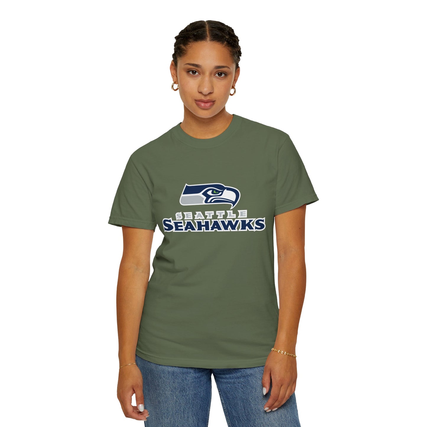 Seattle Seahawks Gear Garment-Dyed T-Shirt – Premium Cotton Tee for Customization