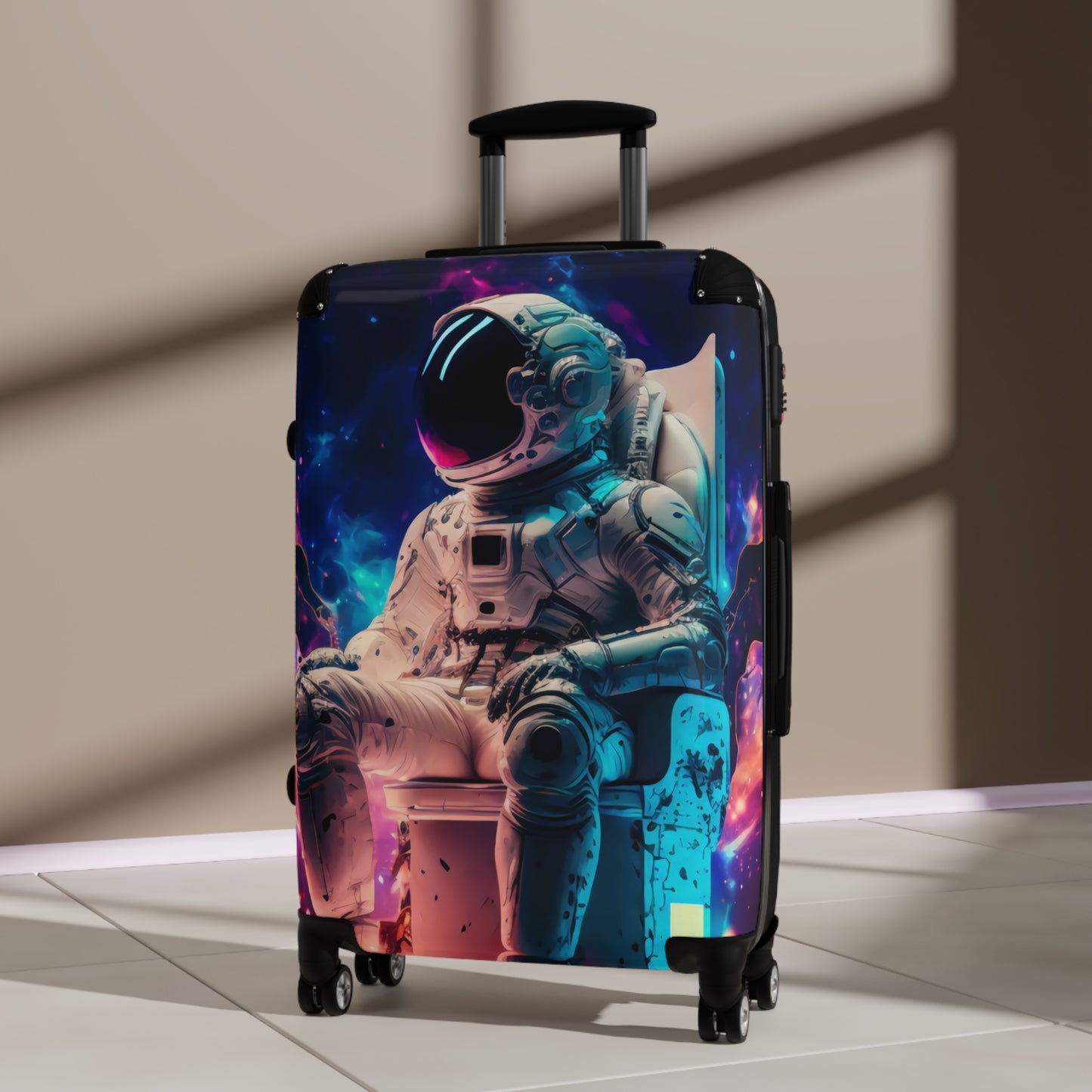 Space Astronaut Chill Carry-On Suitcase - Stylish Luggage for Travelers