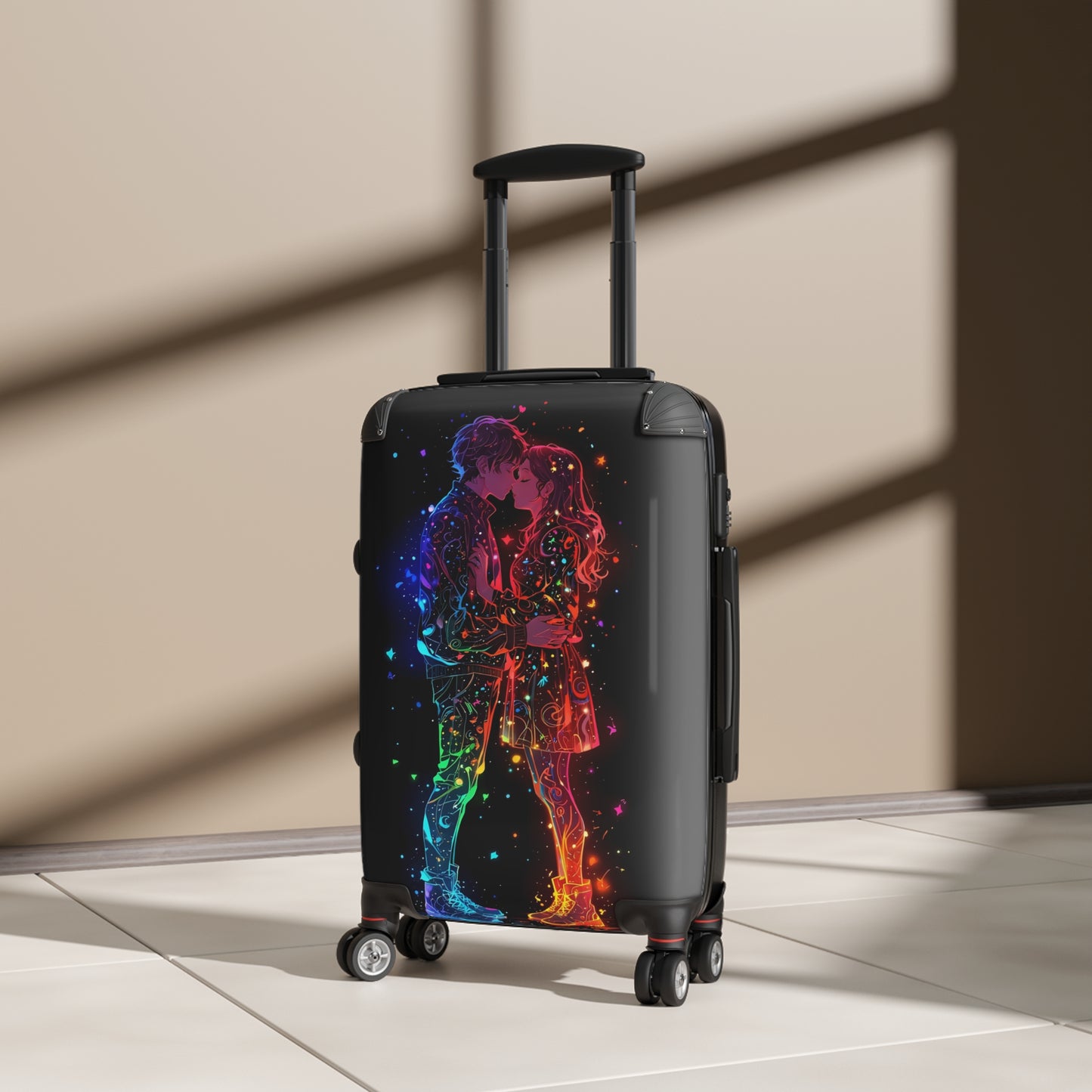 Love Kissing Couple Art Carry-On Suitcase - Stylish Luggage for Travelers