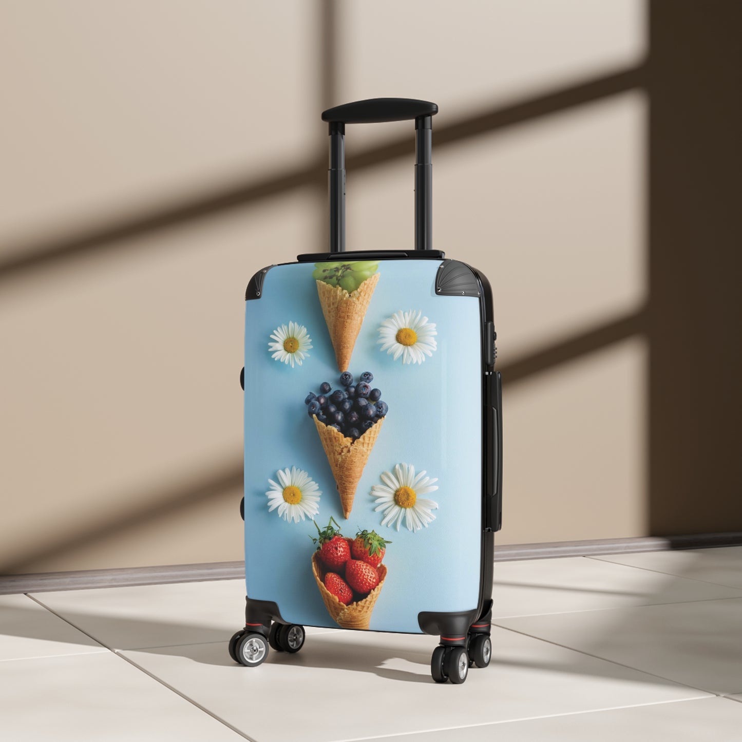 Nature Summer Berries Grapes Carry-On Suitcase - Stylish Luggage for Travelers