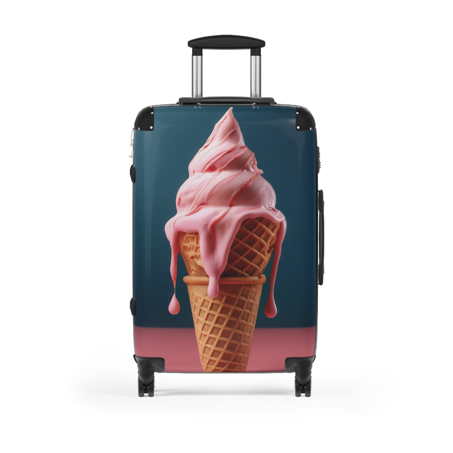 Nature Summer Pink Ice Cream Carry-On Suitcase - Stylish Luggage for Travelers
