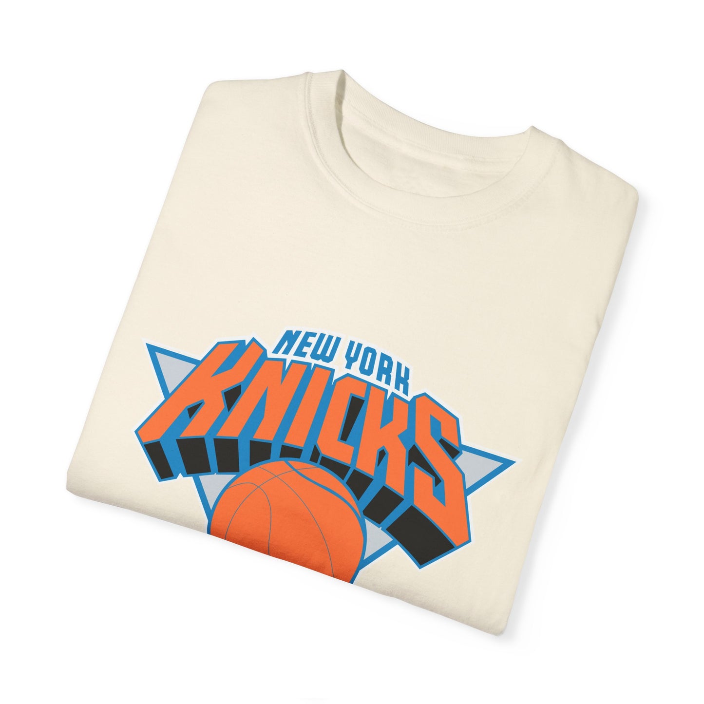 New York Knicks Hoop Lifestyle Garment-Dyed T-Shirt – Premium Cotton Tee for Customization