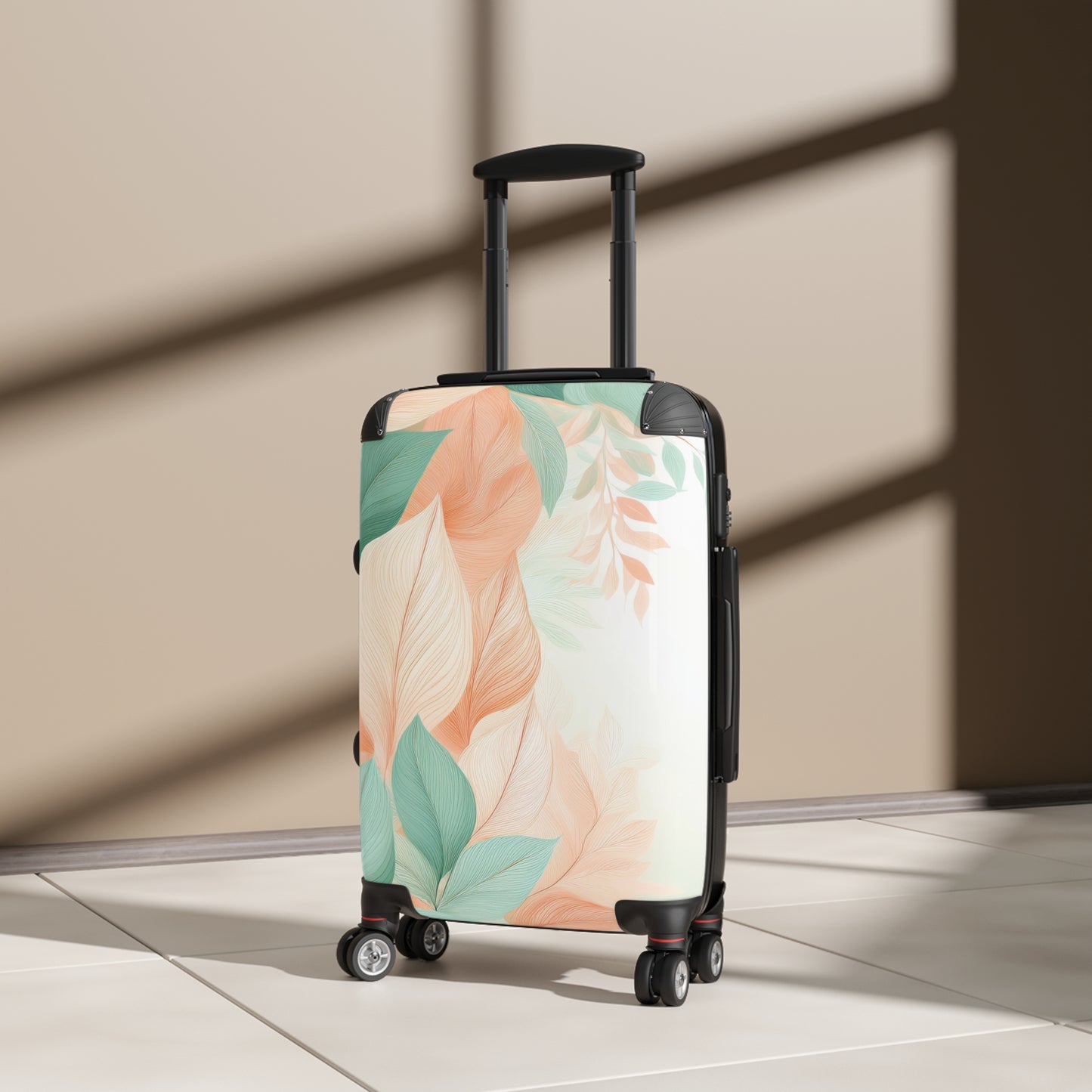 Nature Flowers Abstract Floral Art Carry-On Suitcase - Stylish Luggage for Travelers