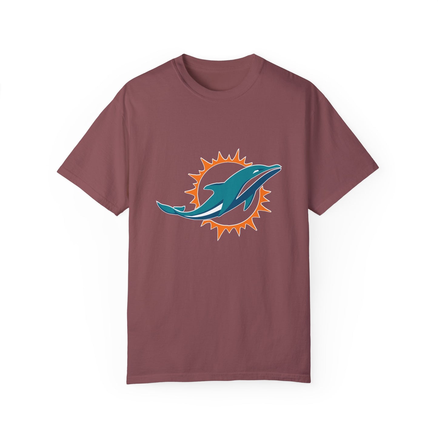Miami Dolphins Football Merchandise Garment-Dyed T-Shirt – Premium Cotton Tee for Customization