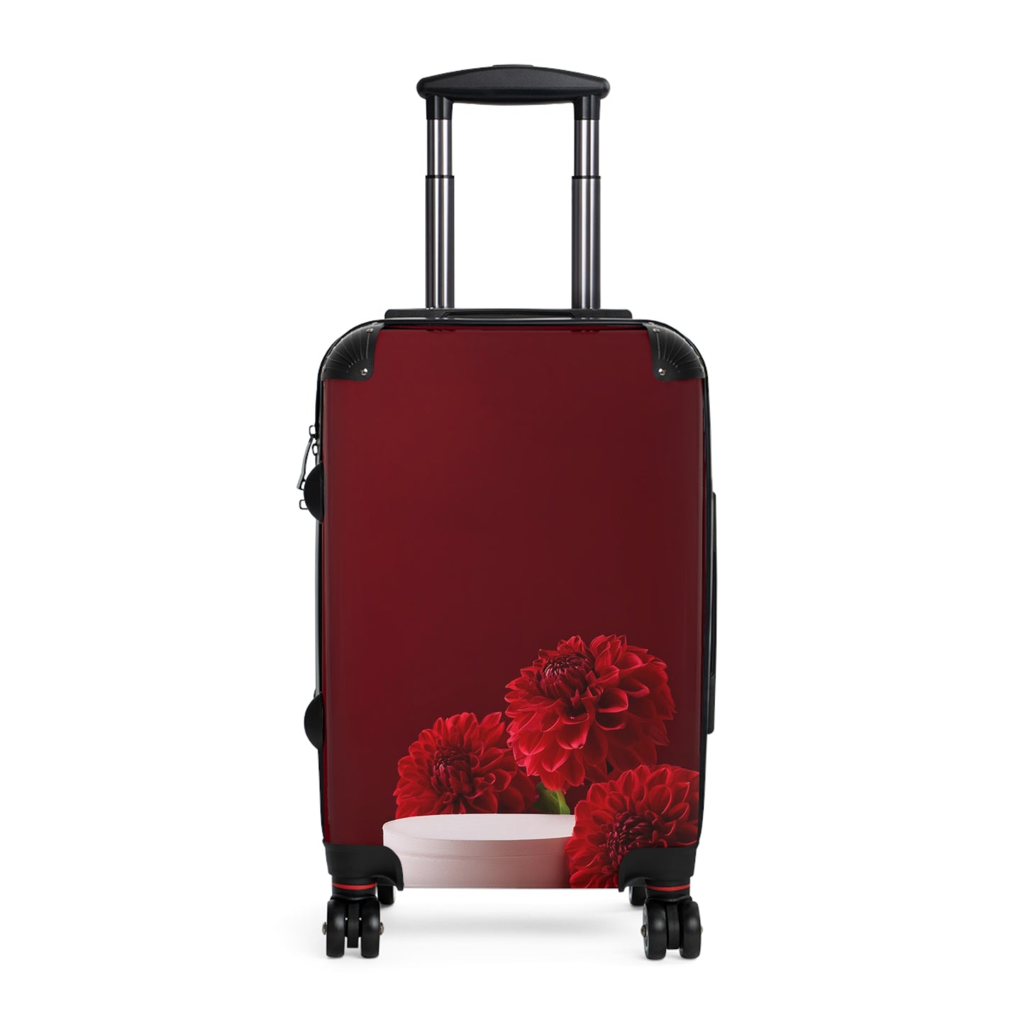 Nature Flowers Floral Red Art Carry-On Suitcase - Stylish Luggage for Travelers