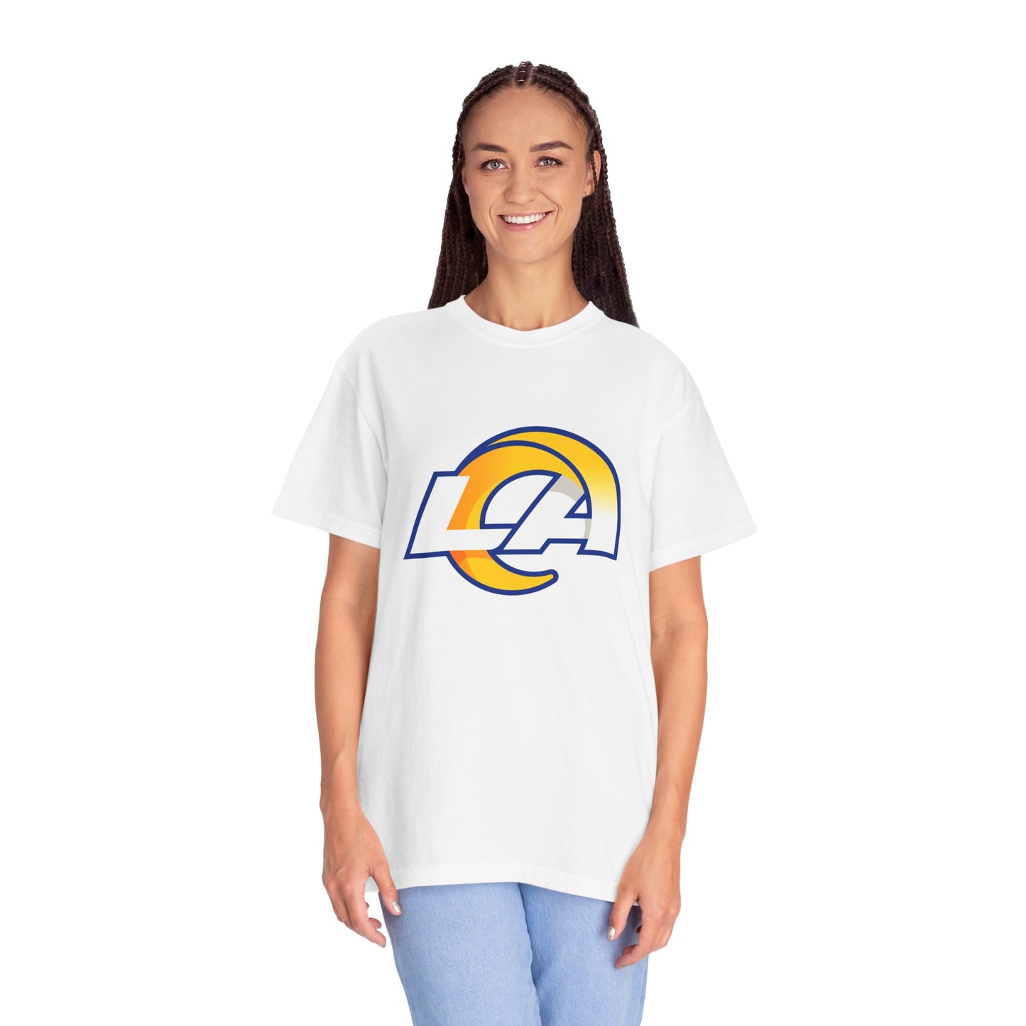 Los Angeles Rams Merchandise Garment-Dyed T-Shirt – Premium Cotton Tee for Customization
