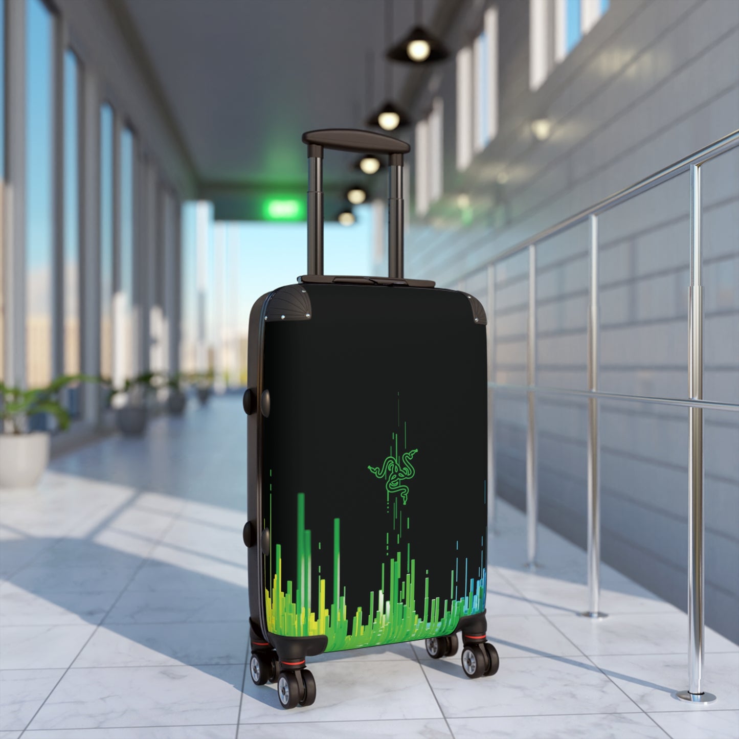 Abstract Razor Logo 1 Art Carry-On Suitcase - Stylish Luggage for Travelers
