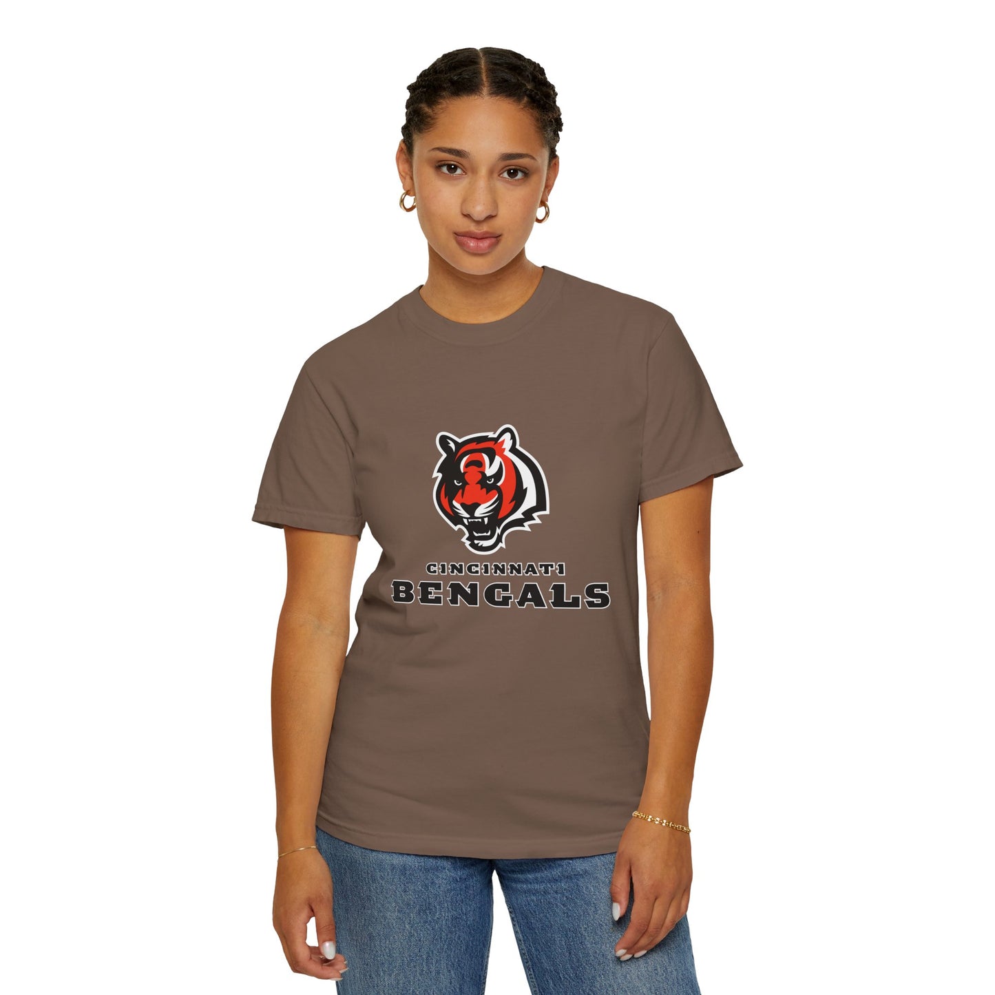 Cincinnati Bengals Gear Garment-Dyed T-Shirt – Premium Cotton Tee for Customization