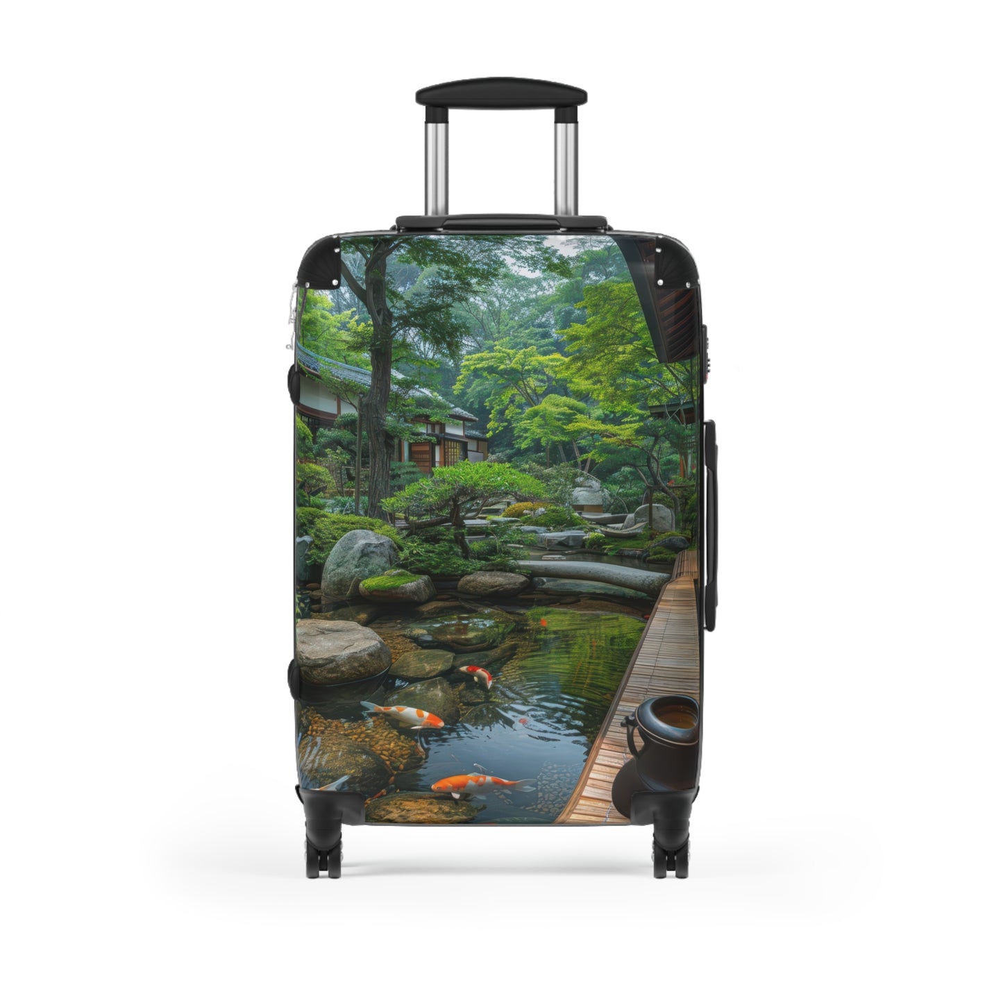 Nature Garden Serene Art Carry-On Suitcase - Stylish Luggage for Travelers
