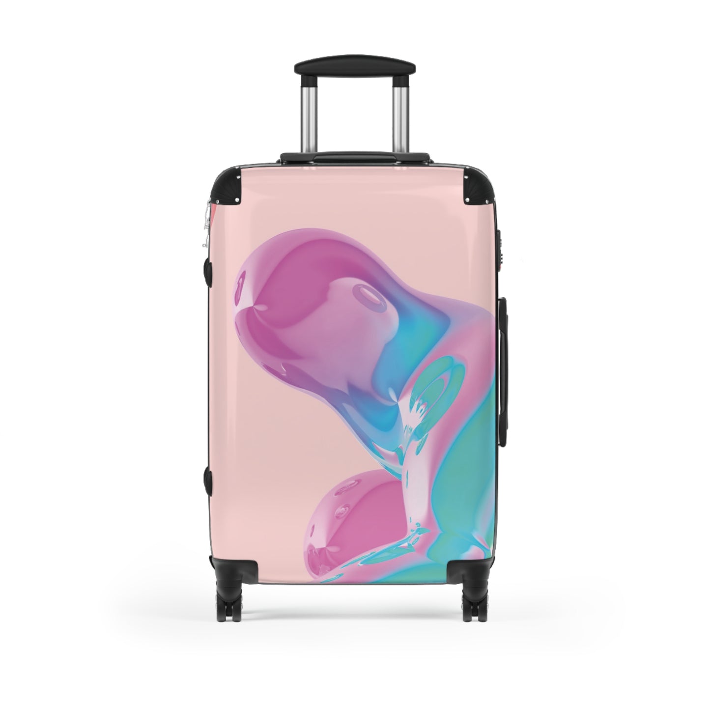 Abstract Colorful Bubbles Carry-On Suitcase - Stylish Luggage for Travelers