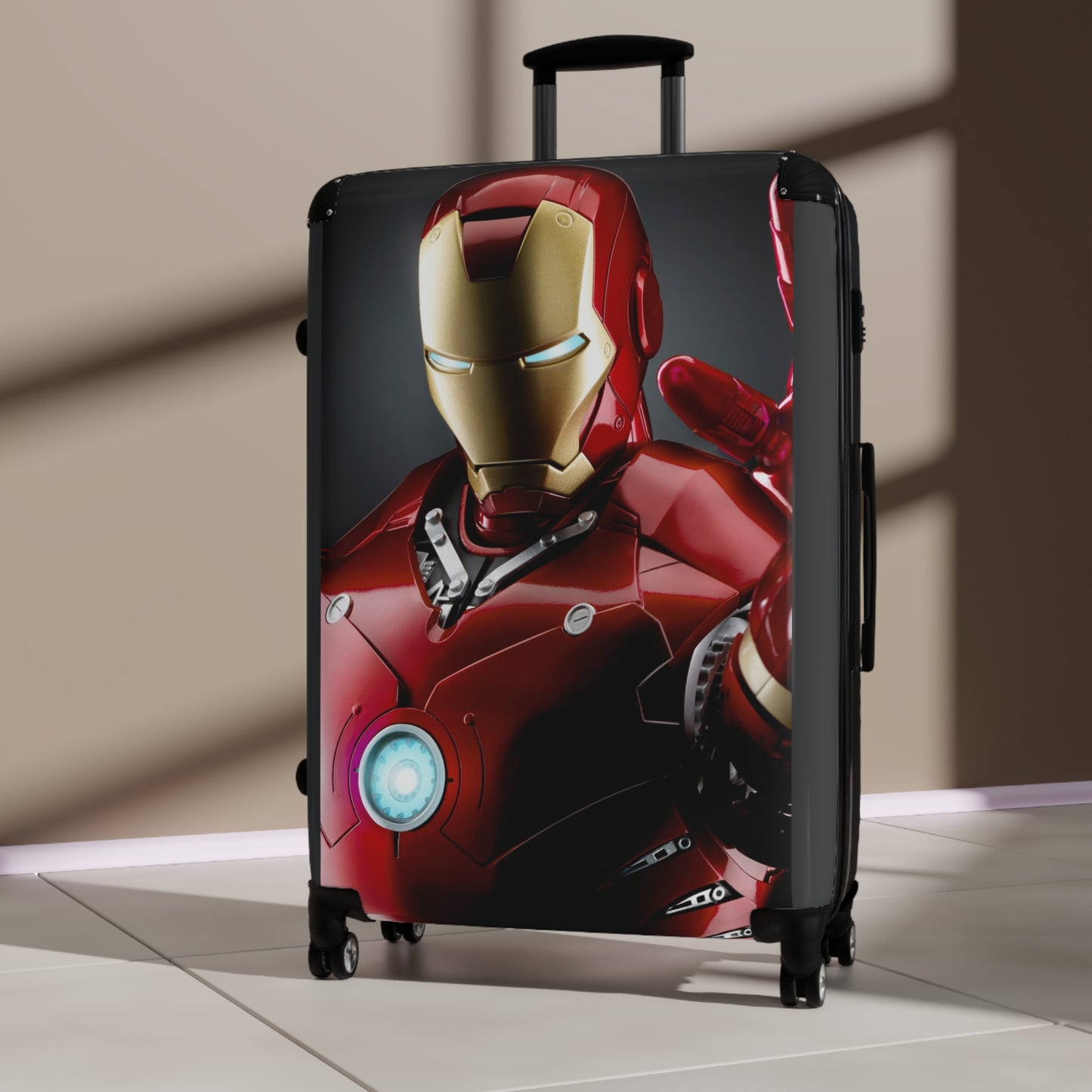 Video Games Iron Man Mark III Carry-On Suitcase - Stylish Luggage for Travelers