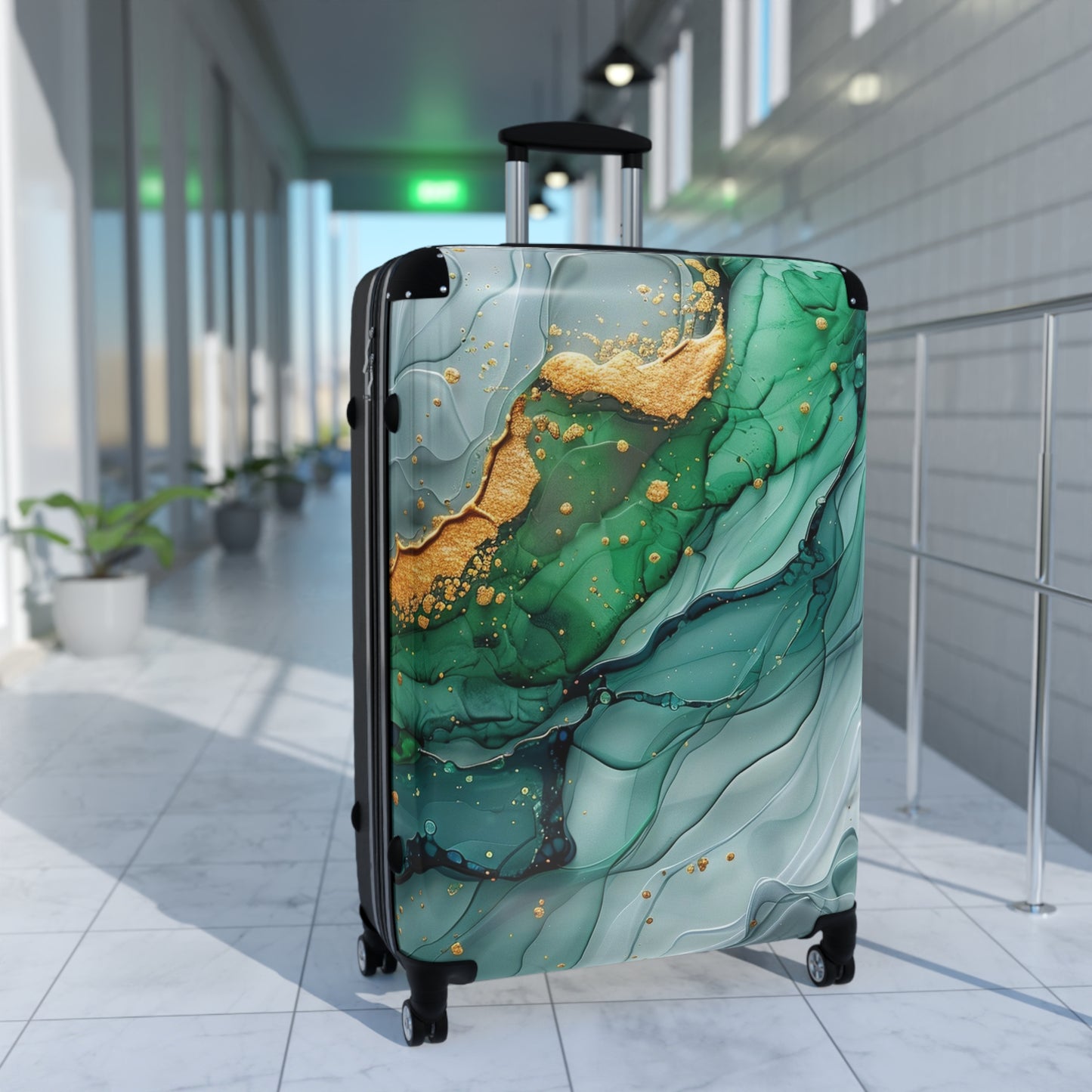 Nature Flowers Floral Animated Purple Art Carry-On Suitcase - Stylish Luggage for Travelers