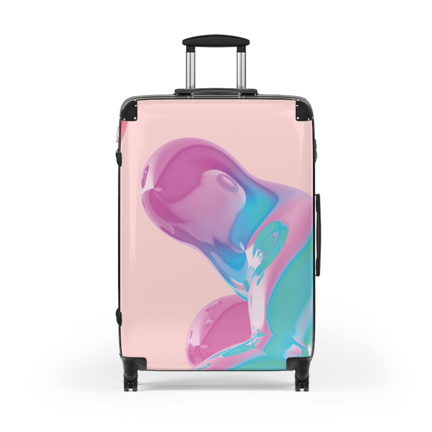 Abstract Colorful Bubbles Carry-On Suitcase - Stylish Luggage for Travelers