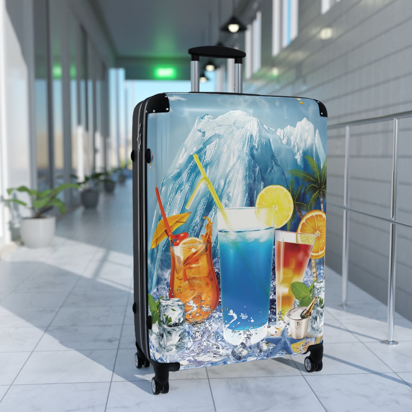 Nature Summer Cool Ice Art Carry-On Suitcase - Stylish Luggage for Travelers