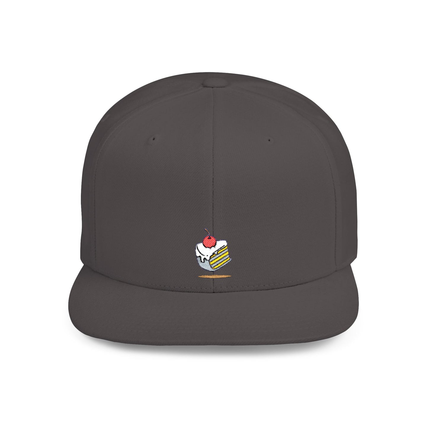 Icons Embroidered Cake Pink Flat Bill Snapback – Lightweight, Custom Fit, Premium Quality