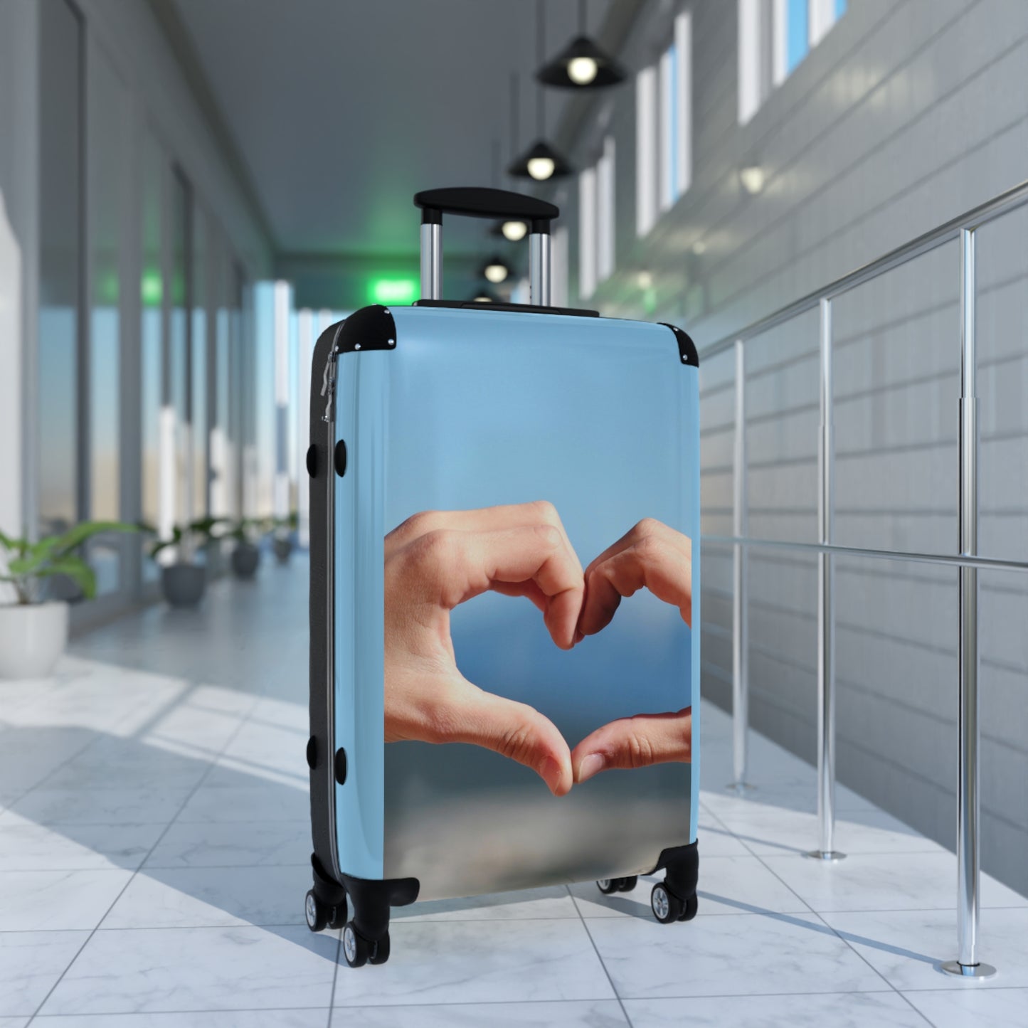 Love Hands Together Art Carry-On Suitcase - Stylish Luggage for Travelers