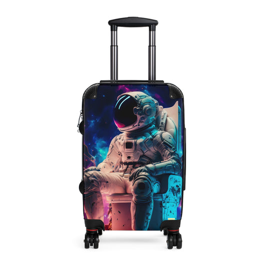 Space Astronaut Chill Carry-On Suitcase - Stylish Luggage for Travelers