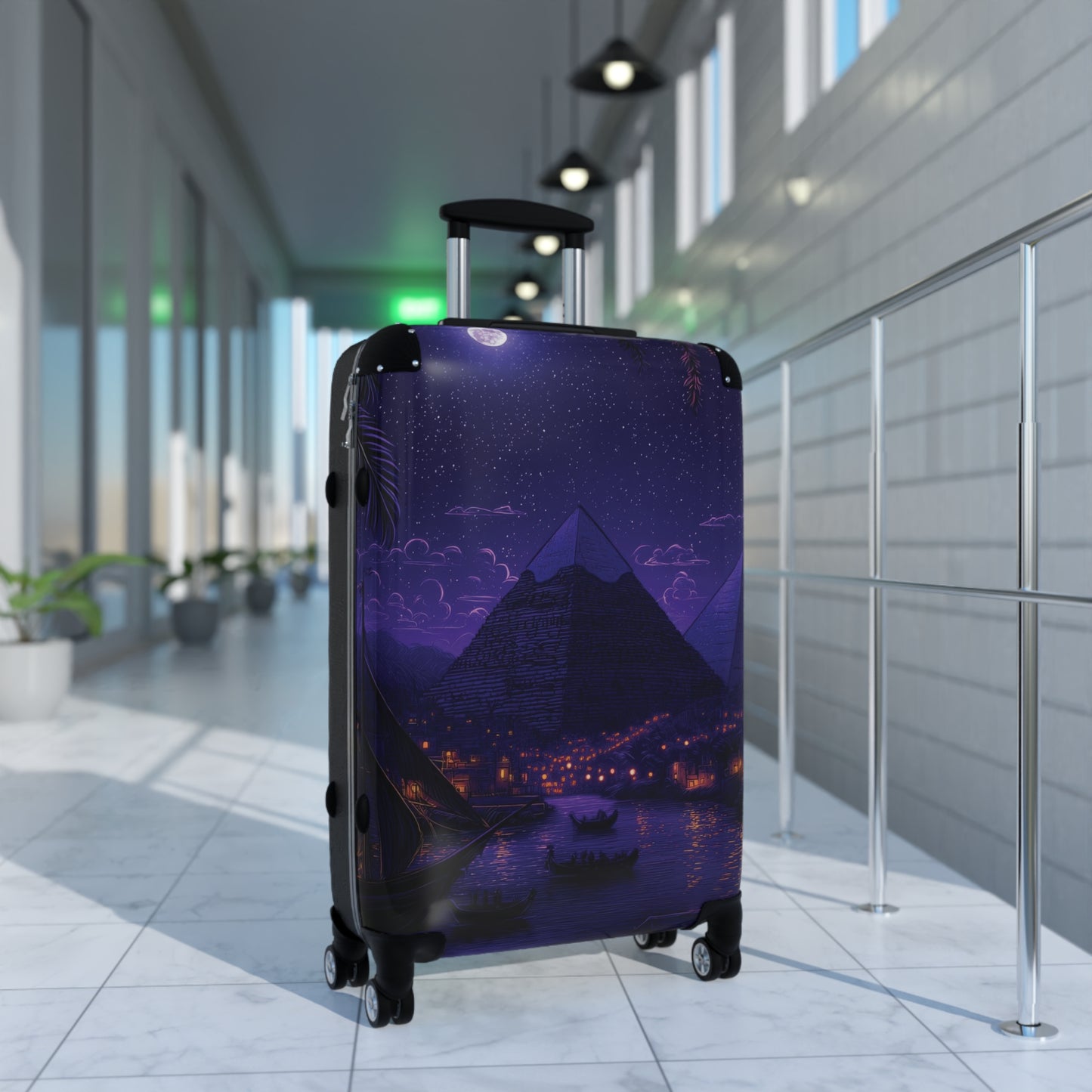 Art Egyptian Pyramids Carry-On Suitcase - Stylish Luggage for Travelers