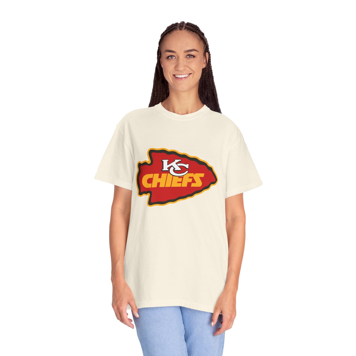 Kansas City Chiefs Apparel Garment-Dyed T-Shirt – Premium Cotton Tee for Customization