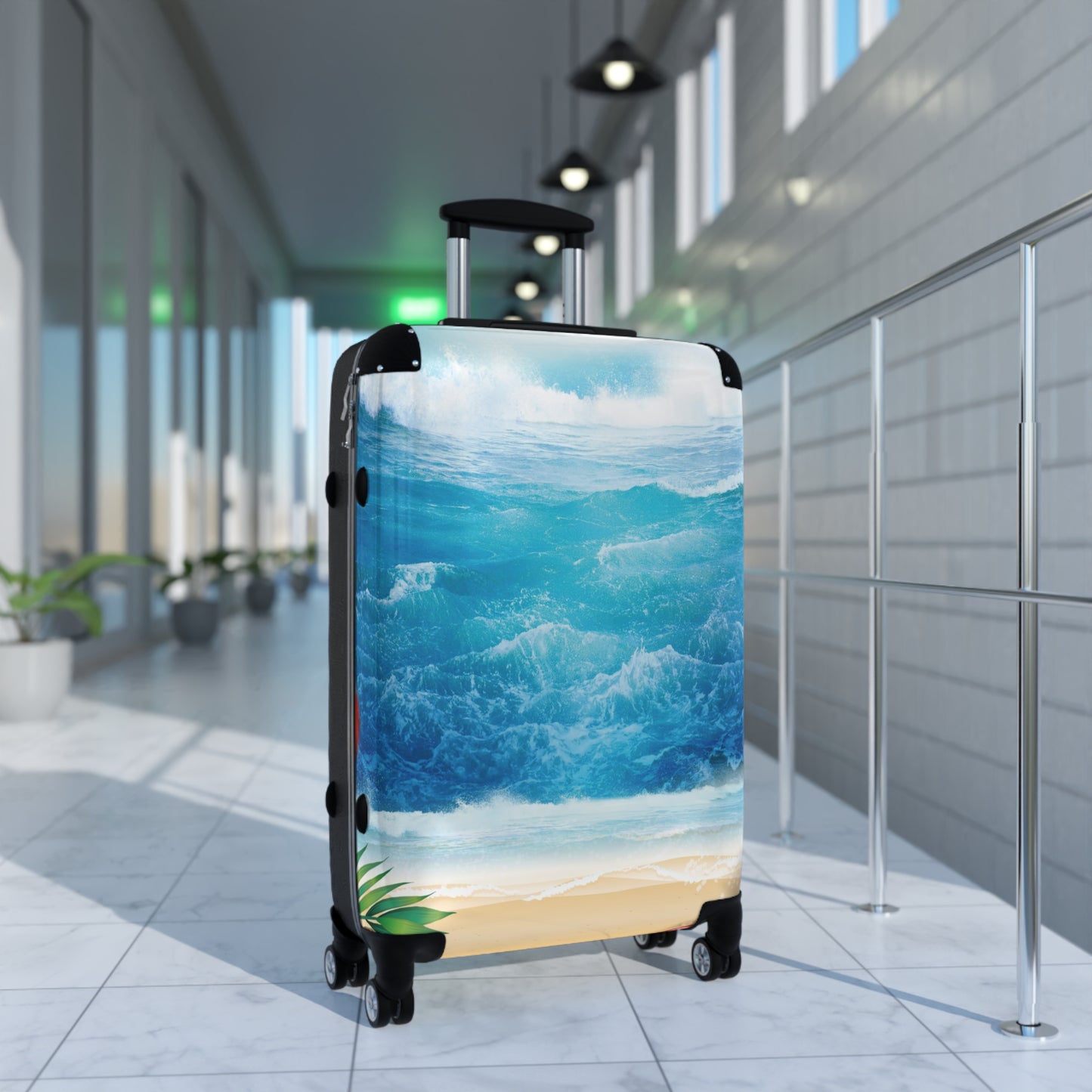Nature Summer Beautiful Beach Art Carry-On Suitcase - Stylish Luggage for Travelers