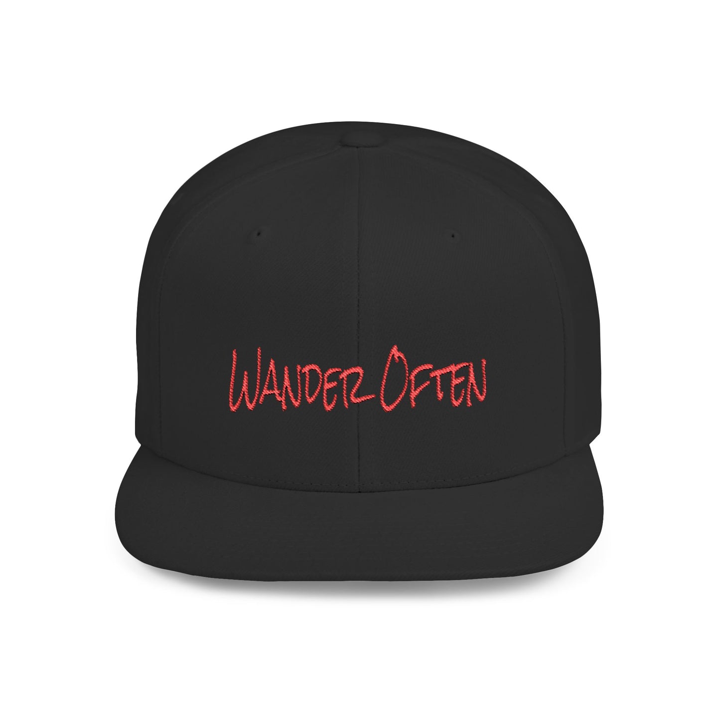Text Roam Free Flat Bill Snapback – Lightweight, Custom Fit, Premium Quality