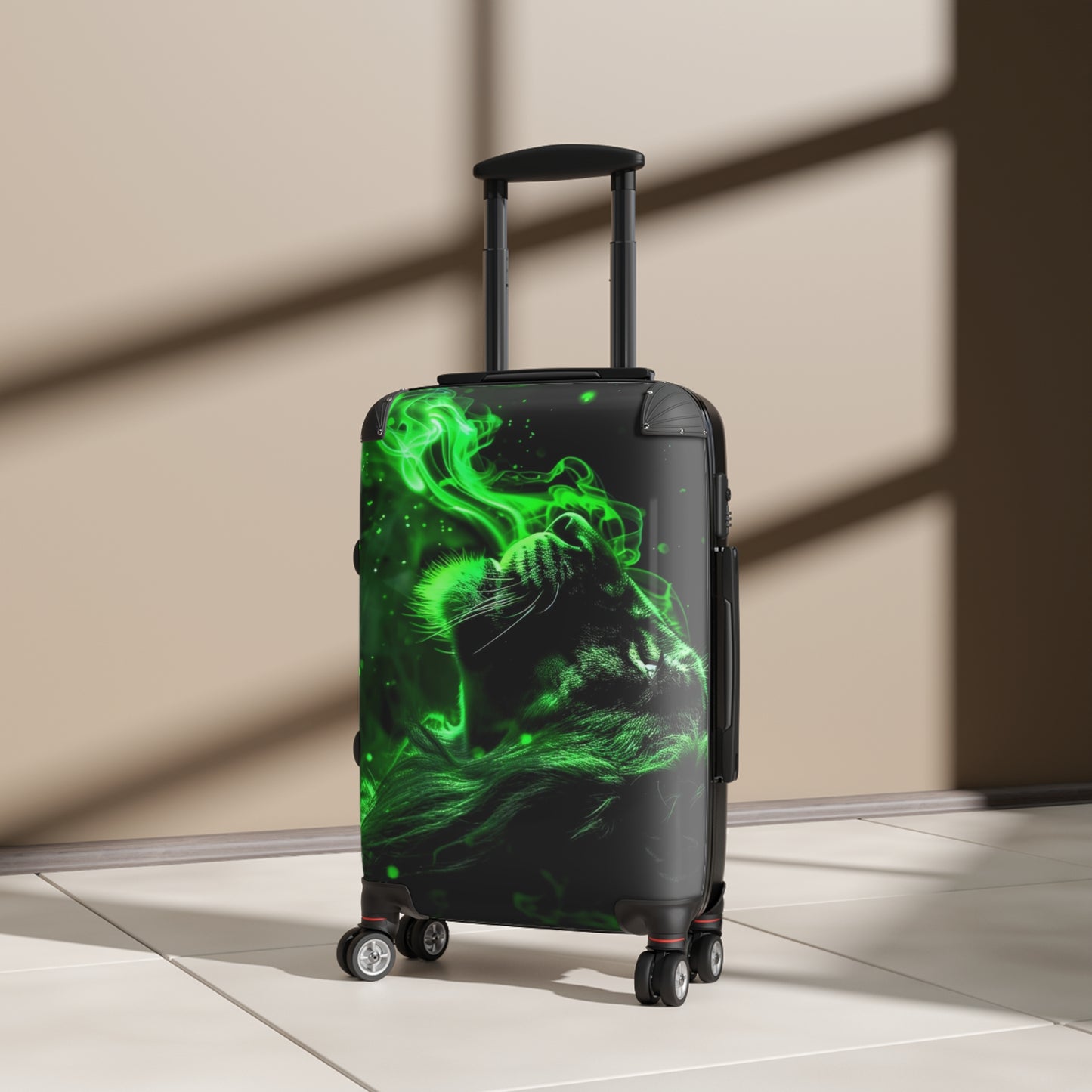 Animals Lion Green Carry-On Suitcase - Stylish Luggage for Travelers