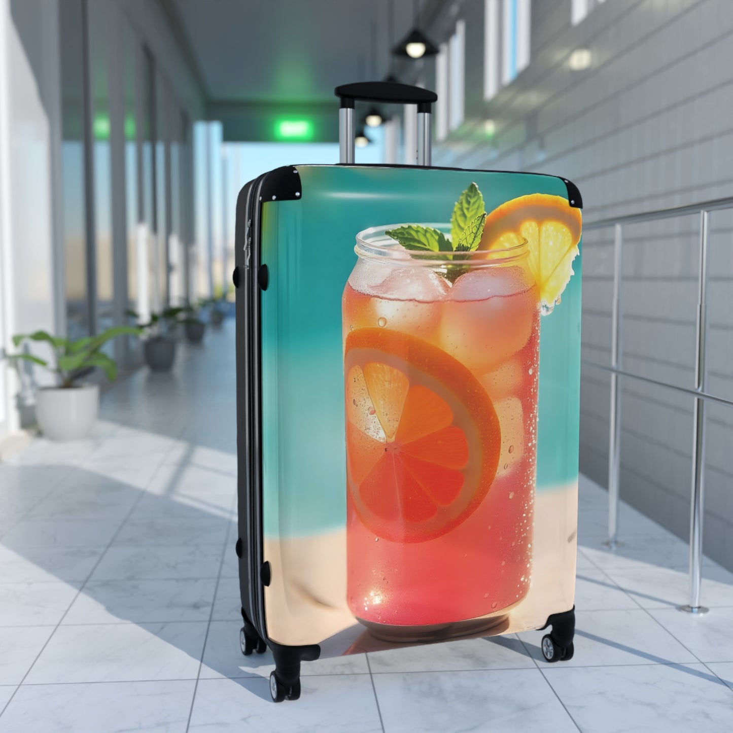 Nature Summer Drink Carry-On Suitcase - Stylish Luggage for Travelers