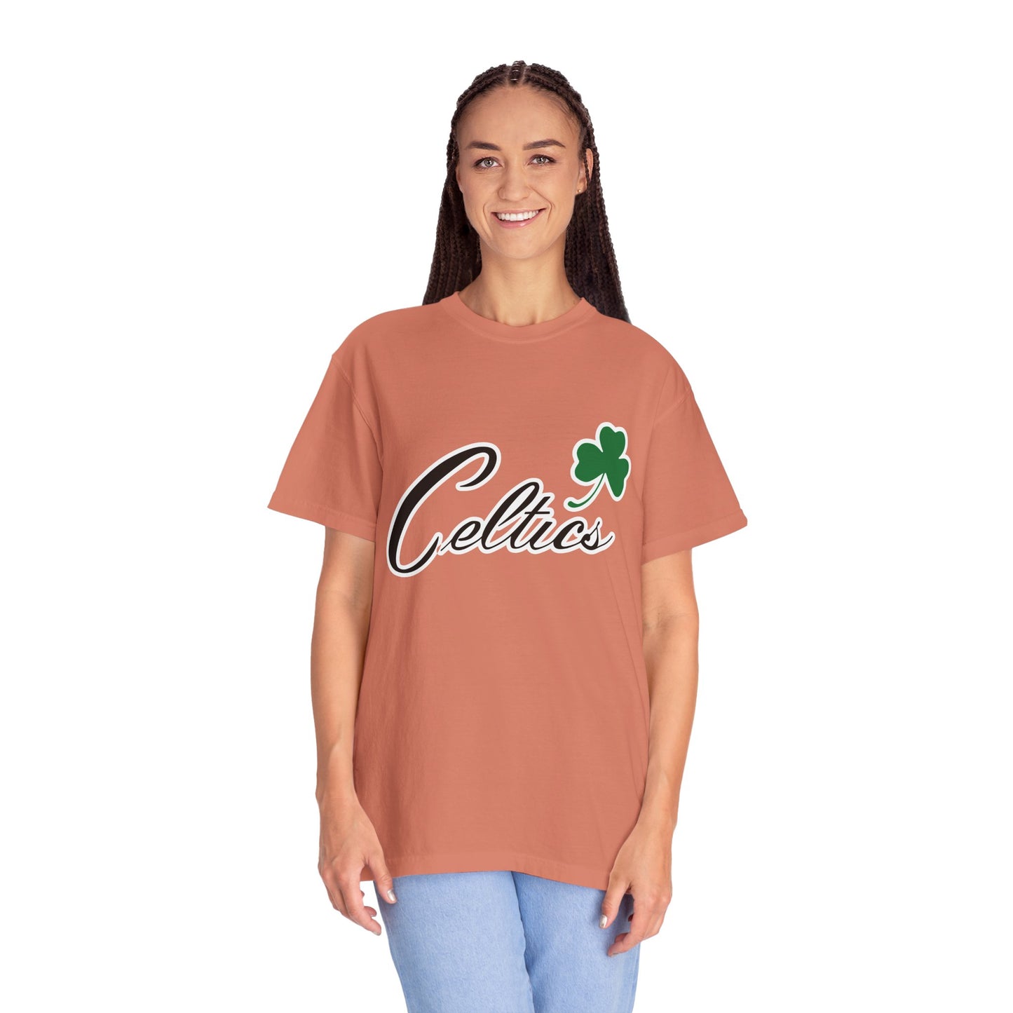 Boston Celtics Game Day Vibes Style Garment-Dyed T-Shirt – Premium Cotton Tee for Customization