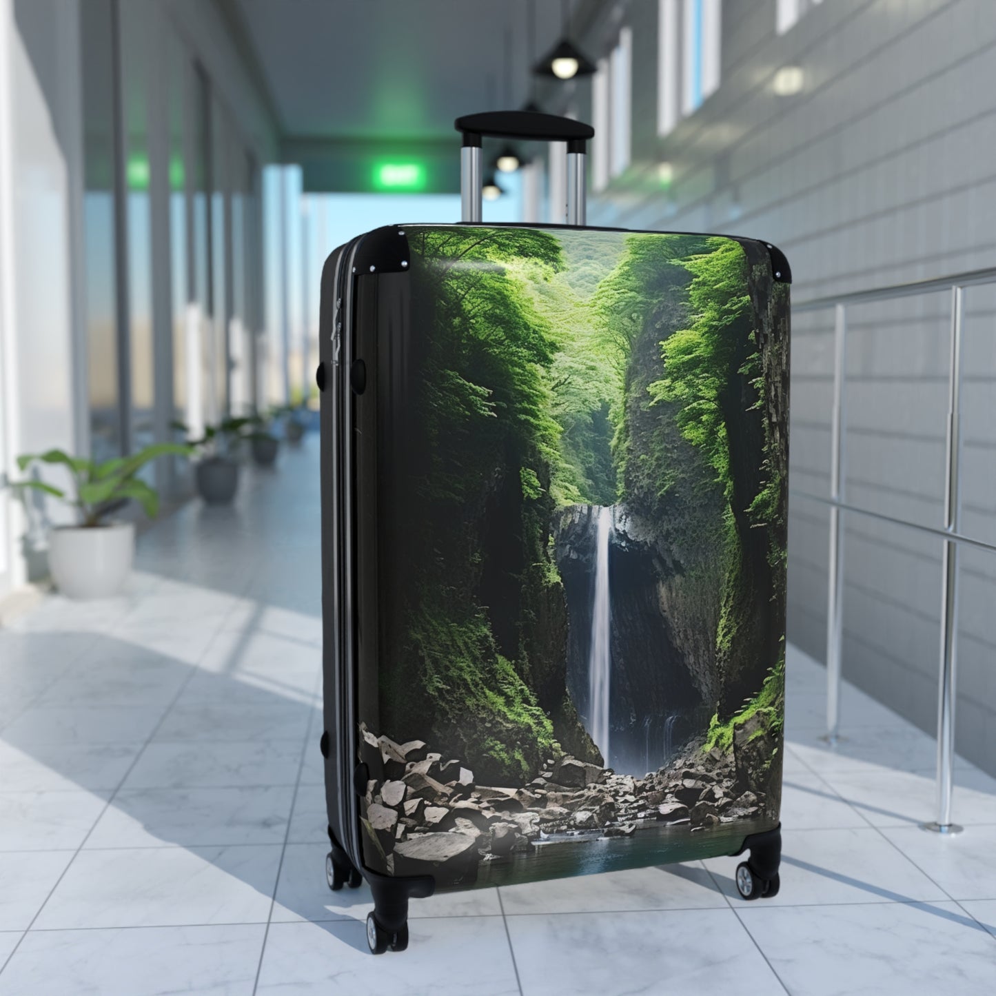 Nature Landscape Behind a Cayon Art Carry-On Suitcase - Stylish Luggage for Travelers