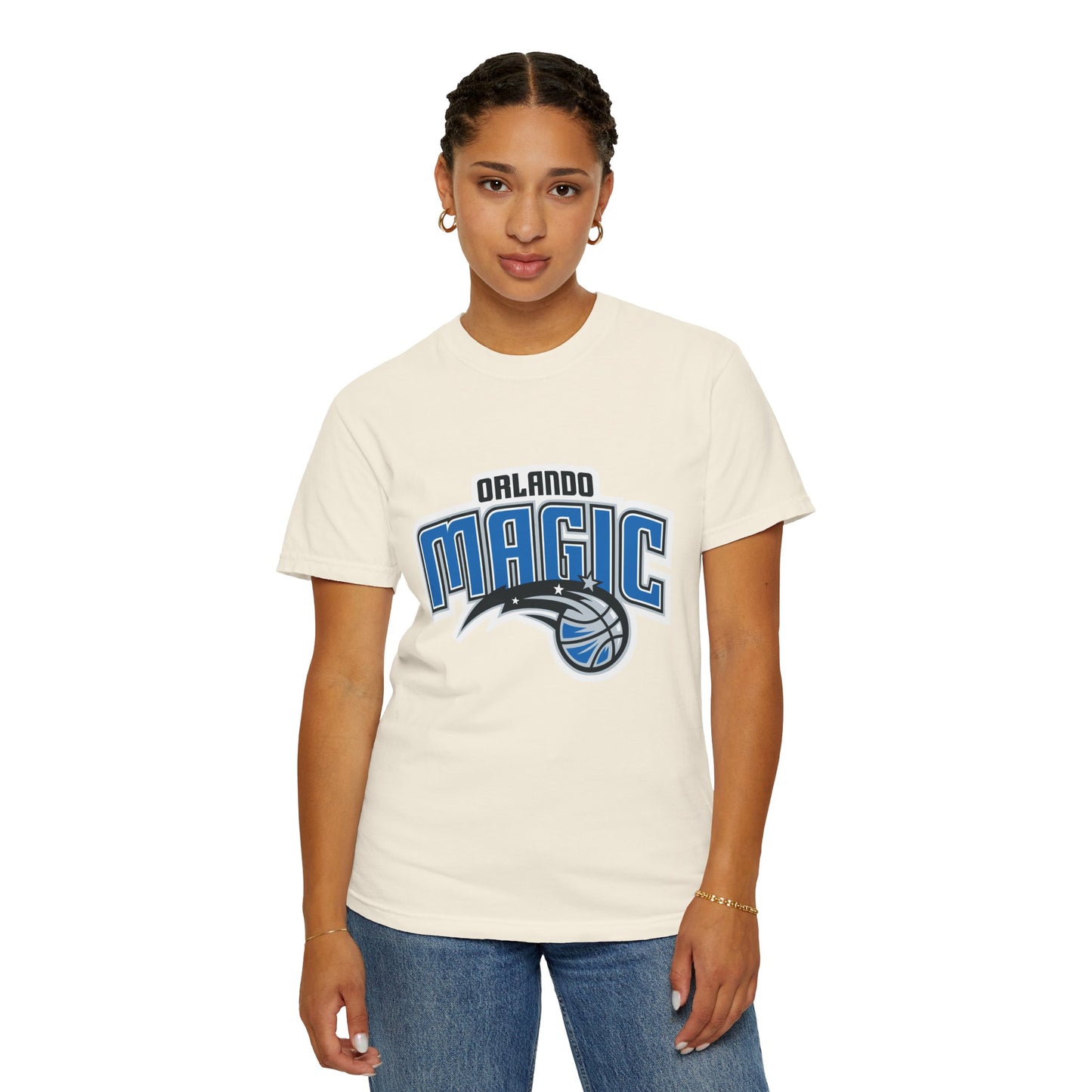 Orlando Magic Hoop Lifestyle Garment-Dyed T-Shirt – Premium Cotton Tee for Customization