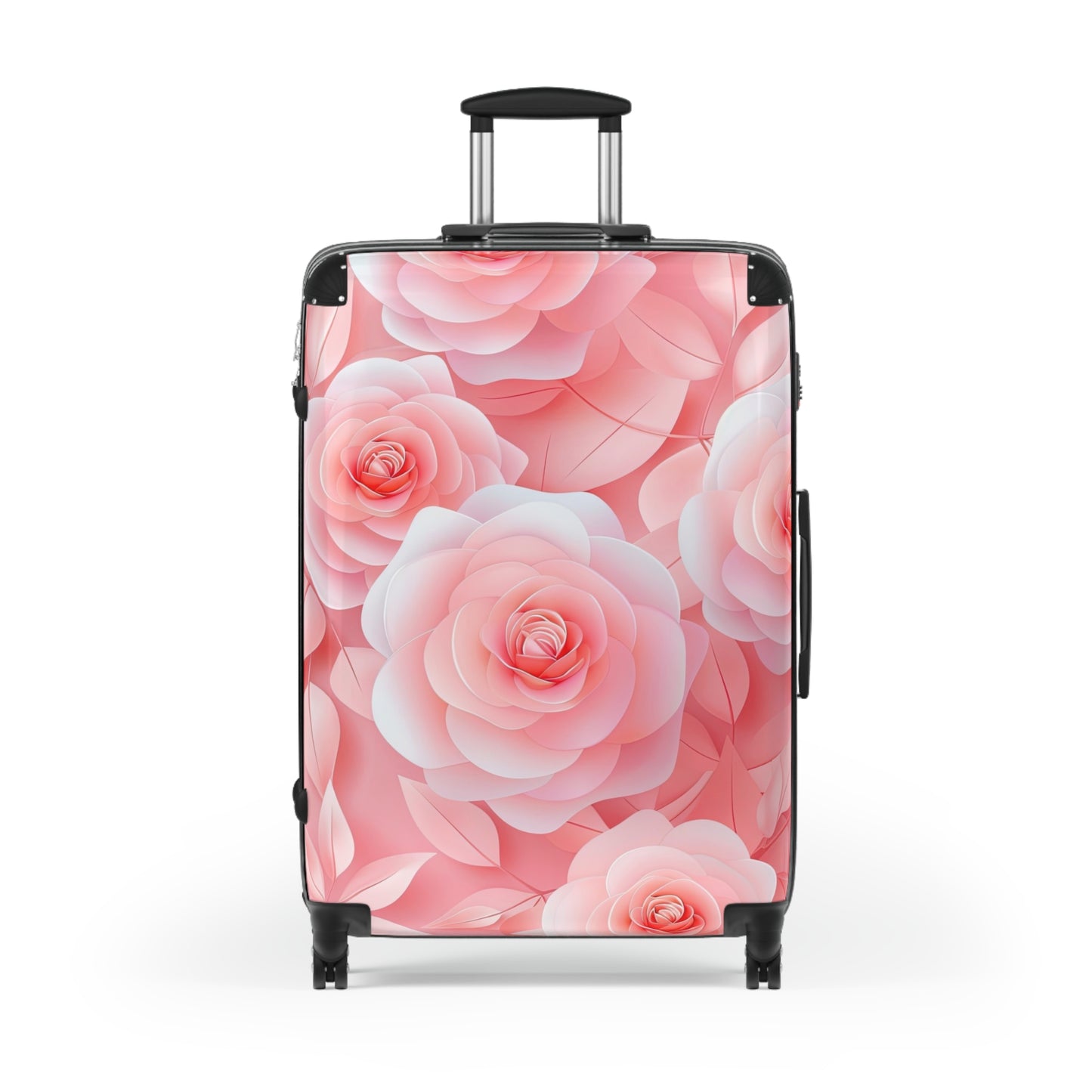 Nature Flowers Floral Pink Roses Art Carry-On Suitcase - Stylish Luggage for Travelers