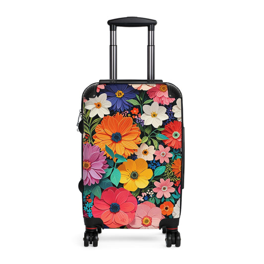 Nature Flowers Floral Art Carry-On Suitcase - Stylish Luggage for Travelers